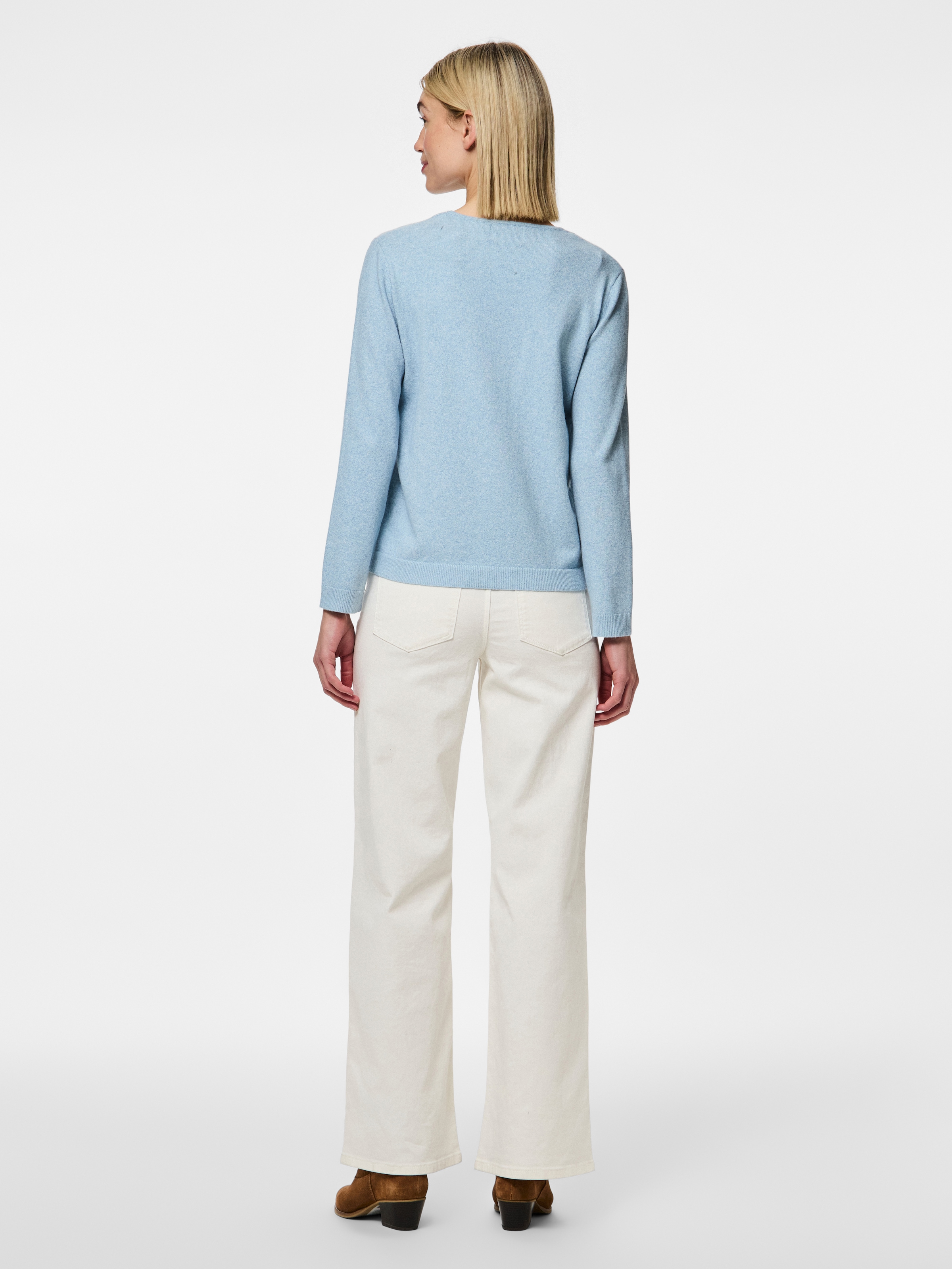 pieces V-Ausschnitt-Pullover »PCBREE LS V-NECK KNIT NOOS BC«