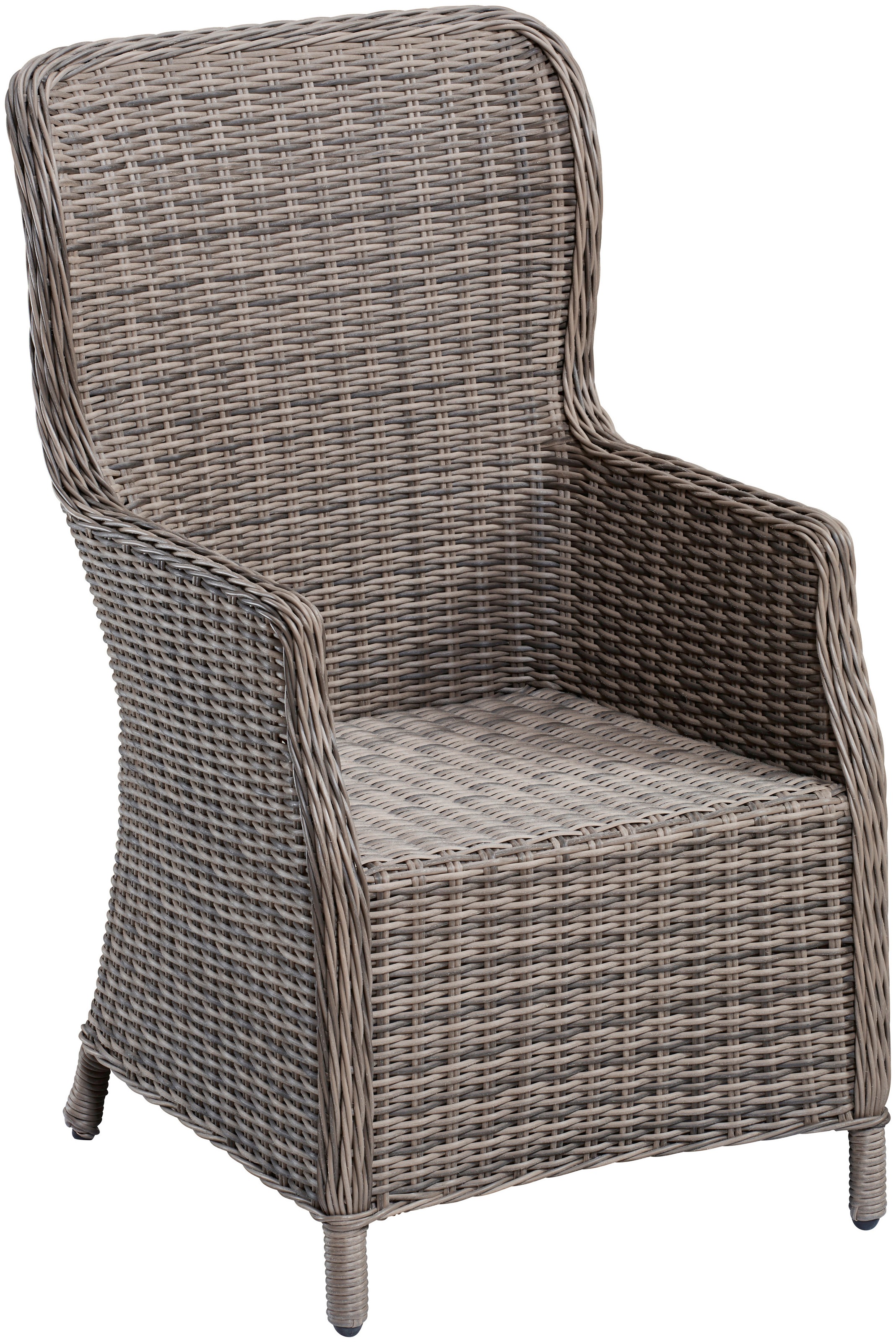 Gartenstuhl MERXX "Riviera", beige (natur), B:59cm H:106cm T:70cm, Rattan, Stühle, Gartenstuhl, 2er Set, Polyrattan, Stahl 3