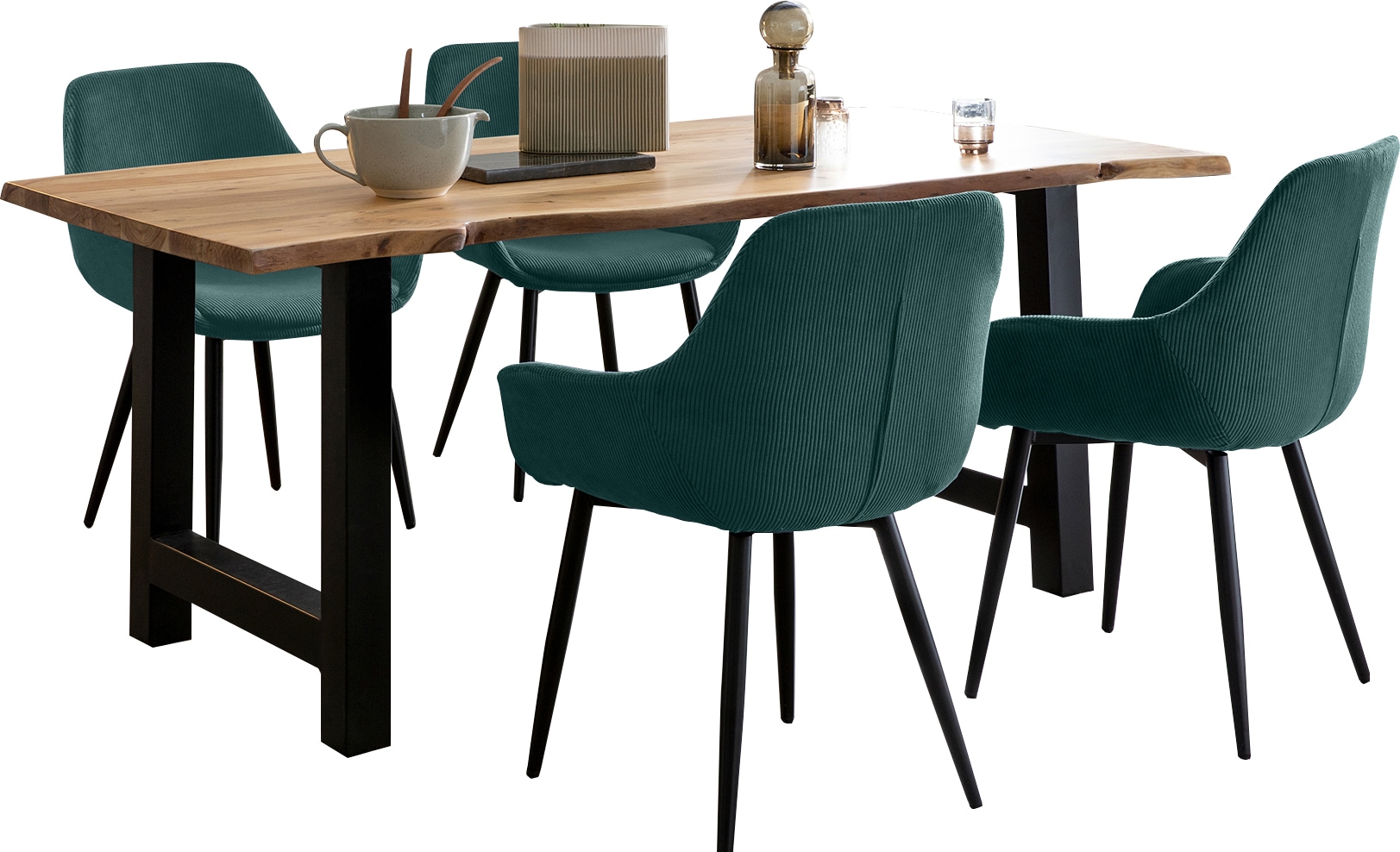SalesFever Essgruppe, (Set, 5 tlg.), Massivholz geölt und zweifach gewachst