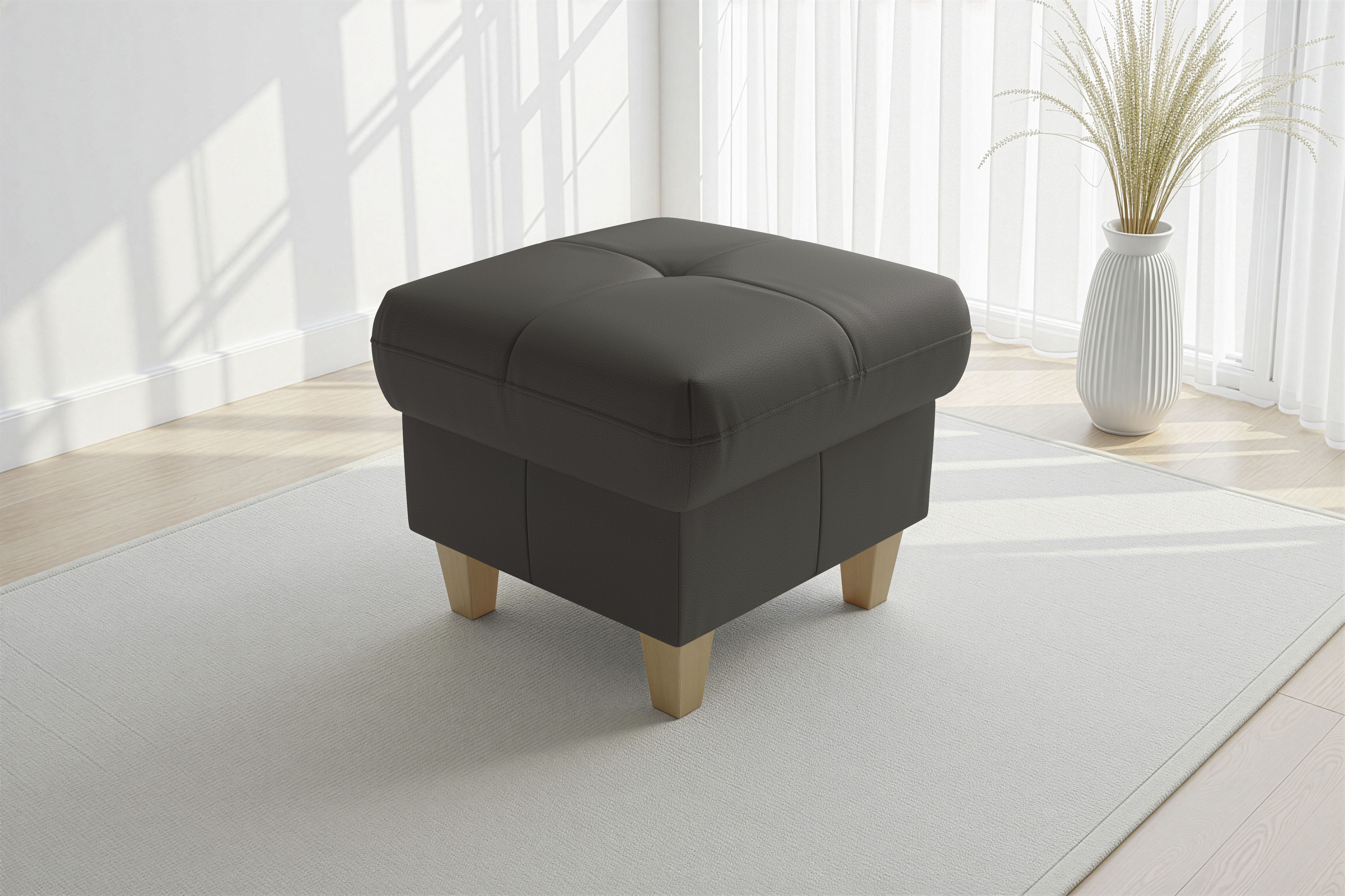 sit&more Polsterhocker "Pamela, Leder, B: 58 cm" 1 Stk. tlg. mit praktischen Stauraum, hochwertige Qualität, verschiedene Farben