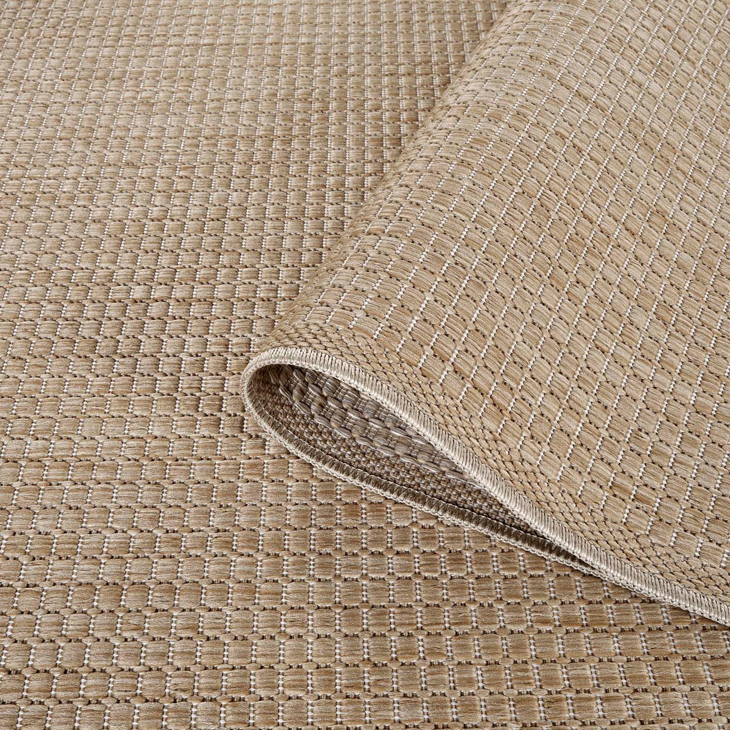 Carpet City Outdoorteppich »Flachgewebe in Sisal-Optik, Wetterfest & UV-beständig« rechteckig 0,5 mm Höhe Witterungsbeständig für Balkon, Terrasse, Garten
