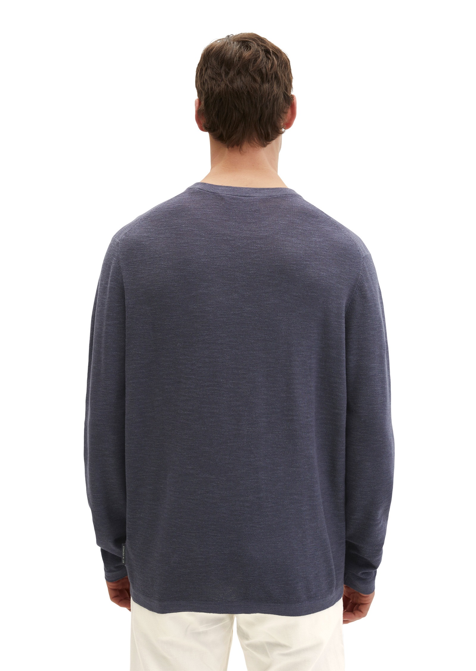 Marc O'Polo Rundhalspullover »aus Bio-Baumwolle und Leinen«