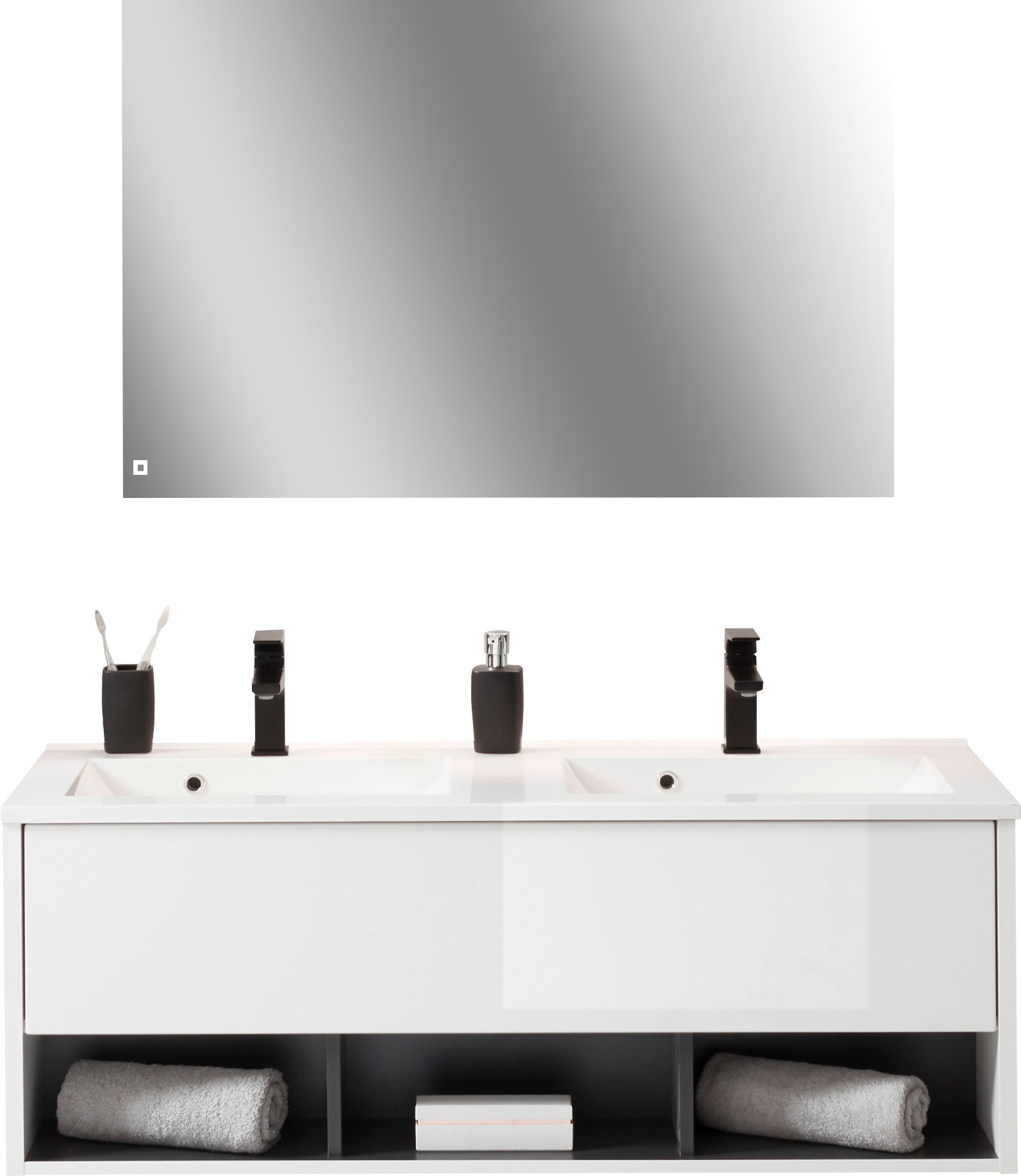 PLACES OF STYLE Badmöbel-Set "Studio Line, Bad im modernen Design, 2-teilig günstig online kaufen