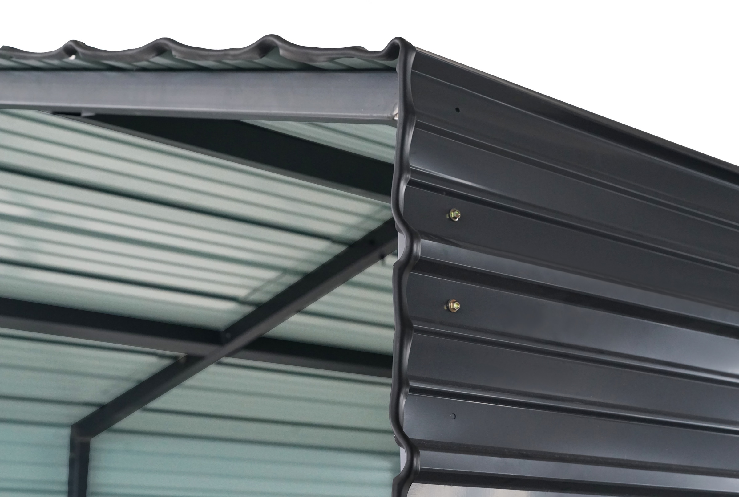 WESTMANN Einzelcarport »Kopenhagen S Grau« Stahl Grau wetterfeste Konstruktion durch pulverbeschichtete Oberfläche