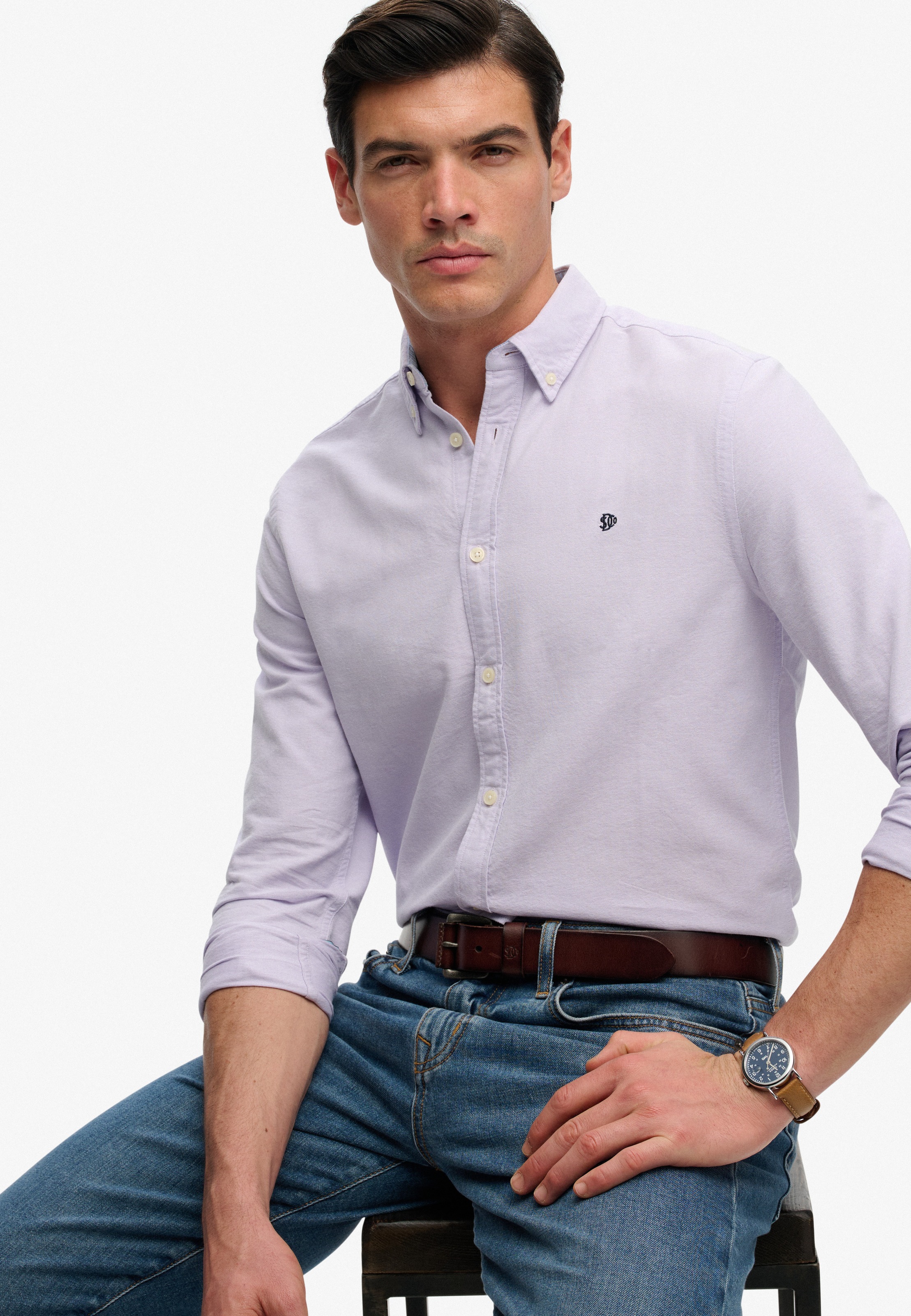 Superdry Langarmhemd "PREPPY OXFORD L/S SHIRT" Baumwolle, regular fit günstig online kaufen