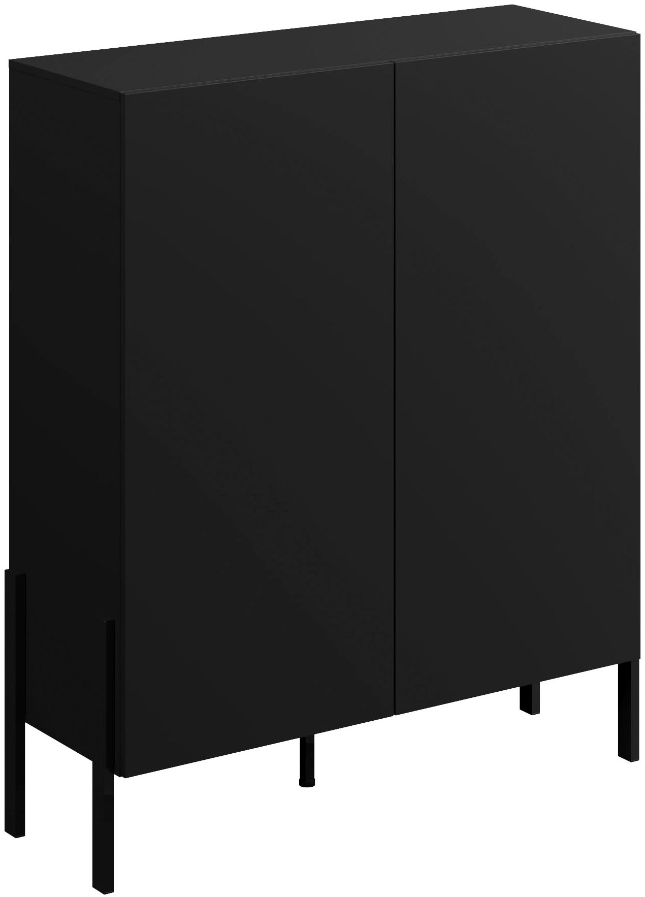 OTTO home Kommode »Jukon, Breite 110 cm, moderne grifflose Hochschrank, 2Türen« Highboard mit viel Stauraum, push-to-open-Funktion