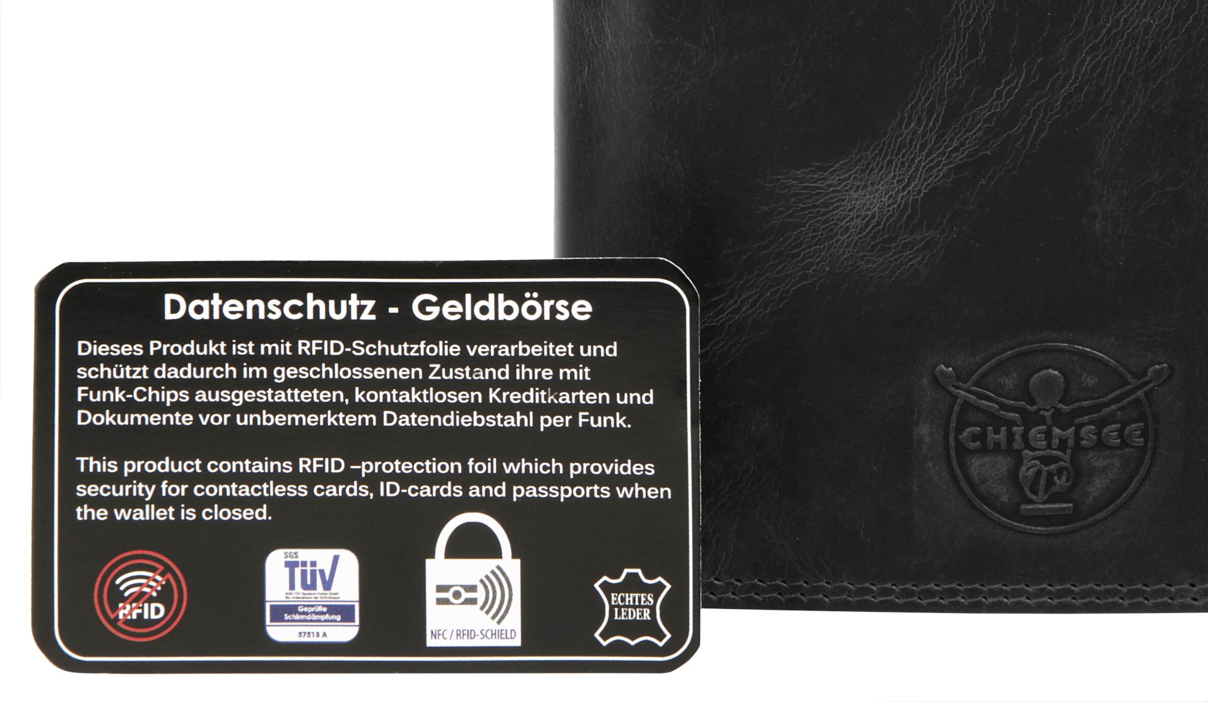 Chiemsee Geldbörse, echt Leder