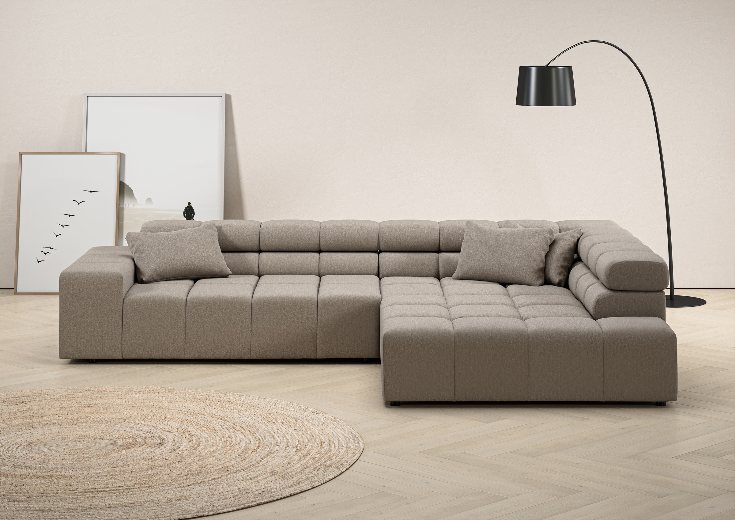 Home Affaire Ancona Corner Sofa with Adjustable Headrests L-Shape 4