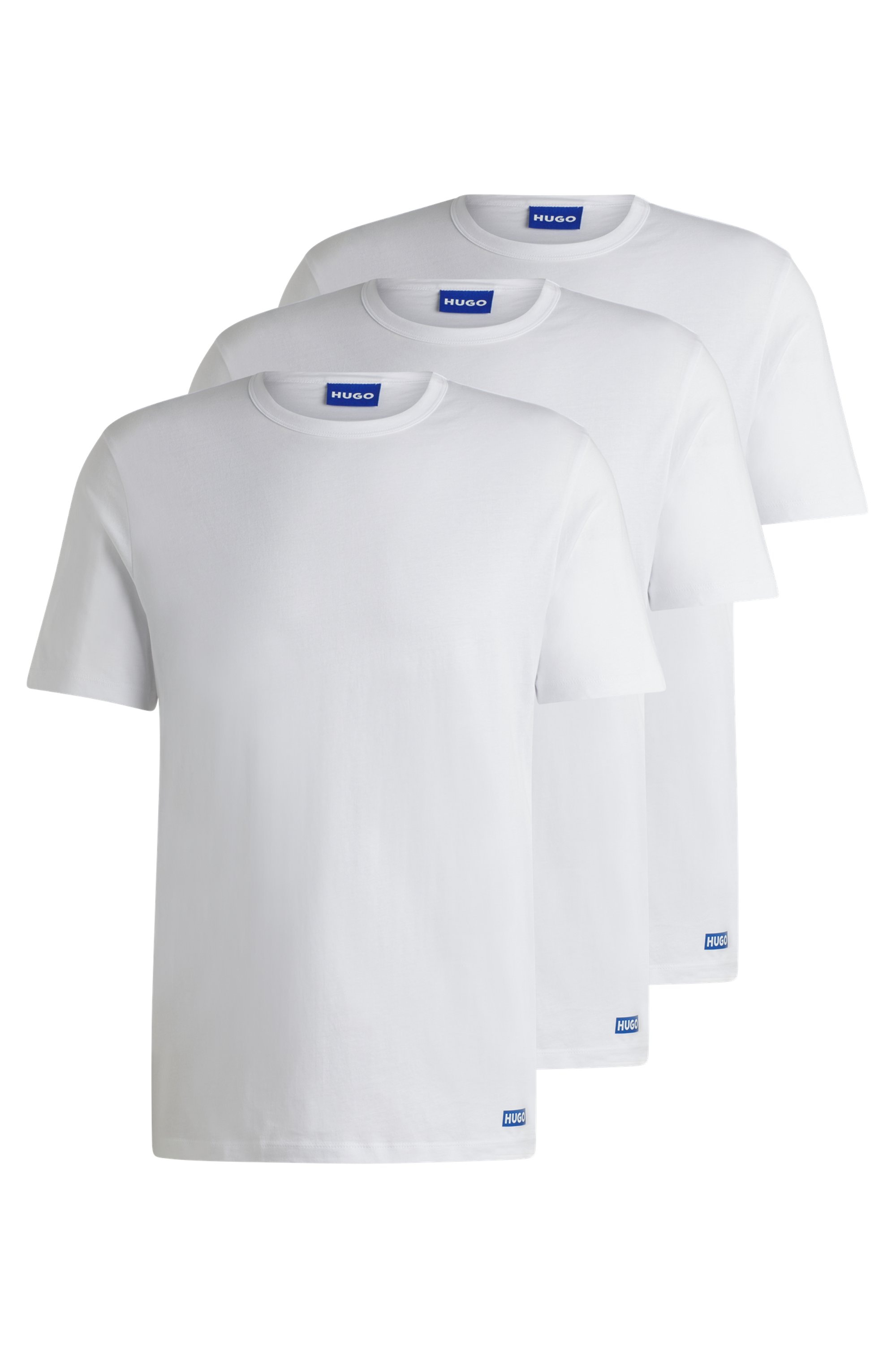HUGO Blue T-Shirt »BLUE Naolo« Packung, 2 Stk. mit kleinem Label am Saum