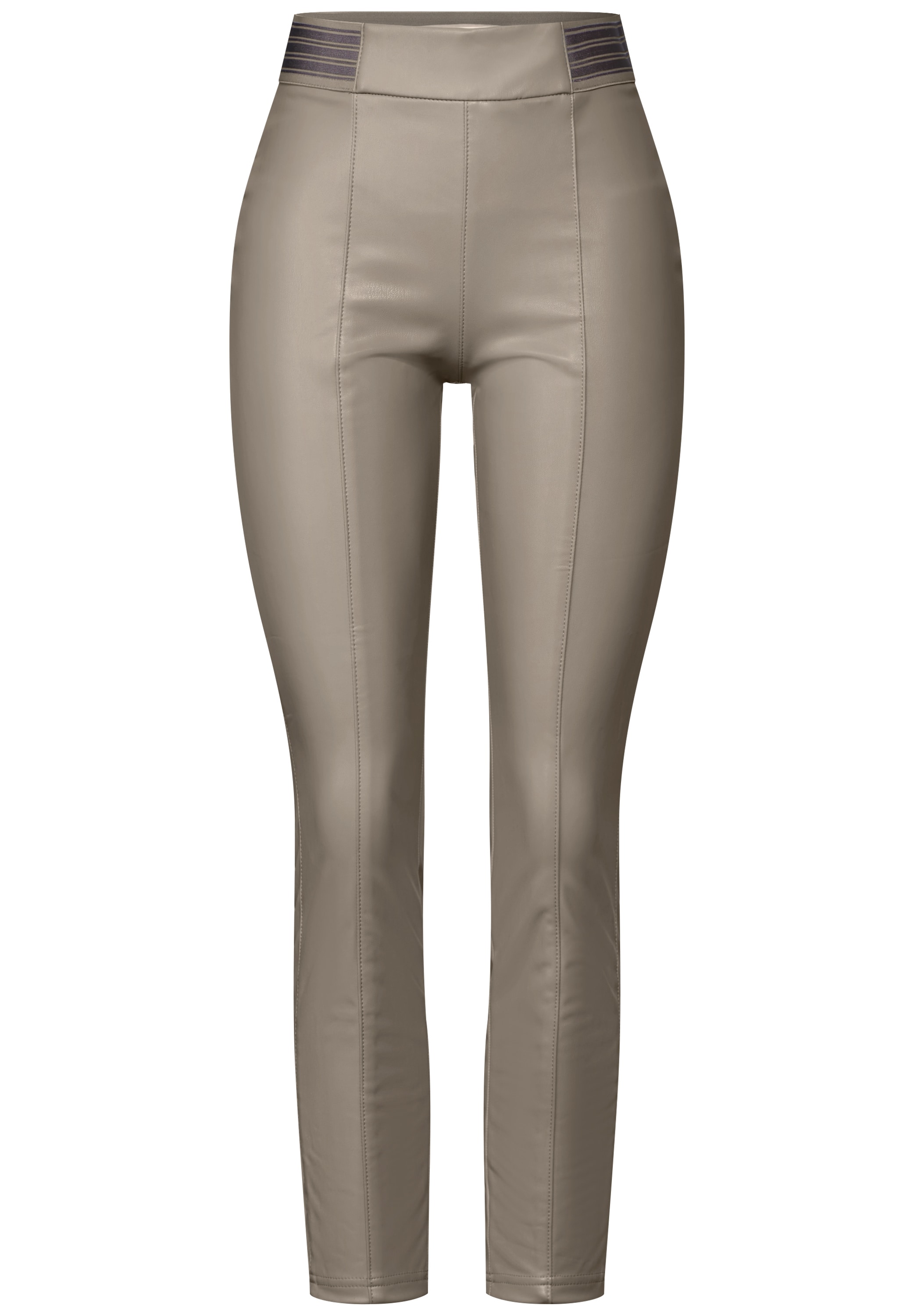STREET ONE Lederhose, High Waist