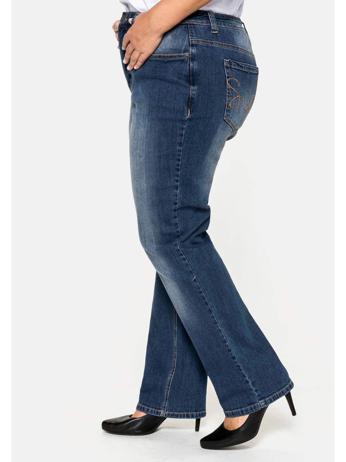 Sheego Stretch-Jeans »Große Größen«, Bauch-weg-Effekt online bestellen |  BAUR