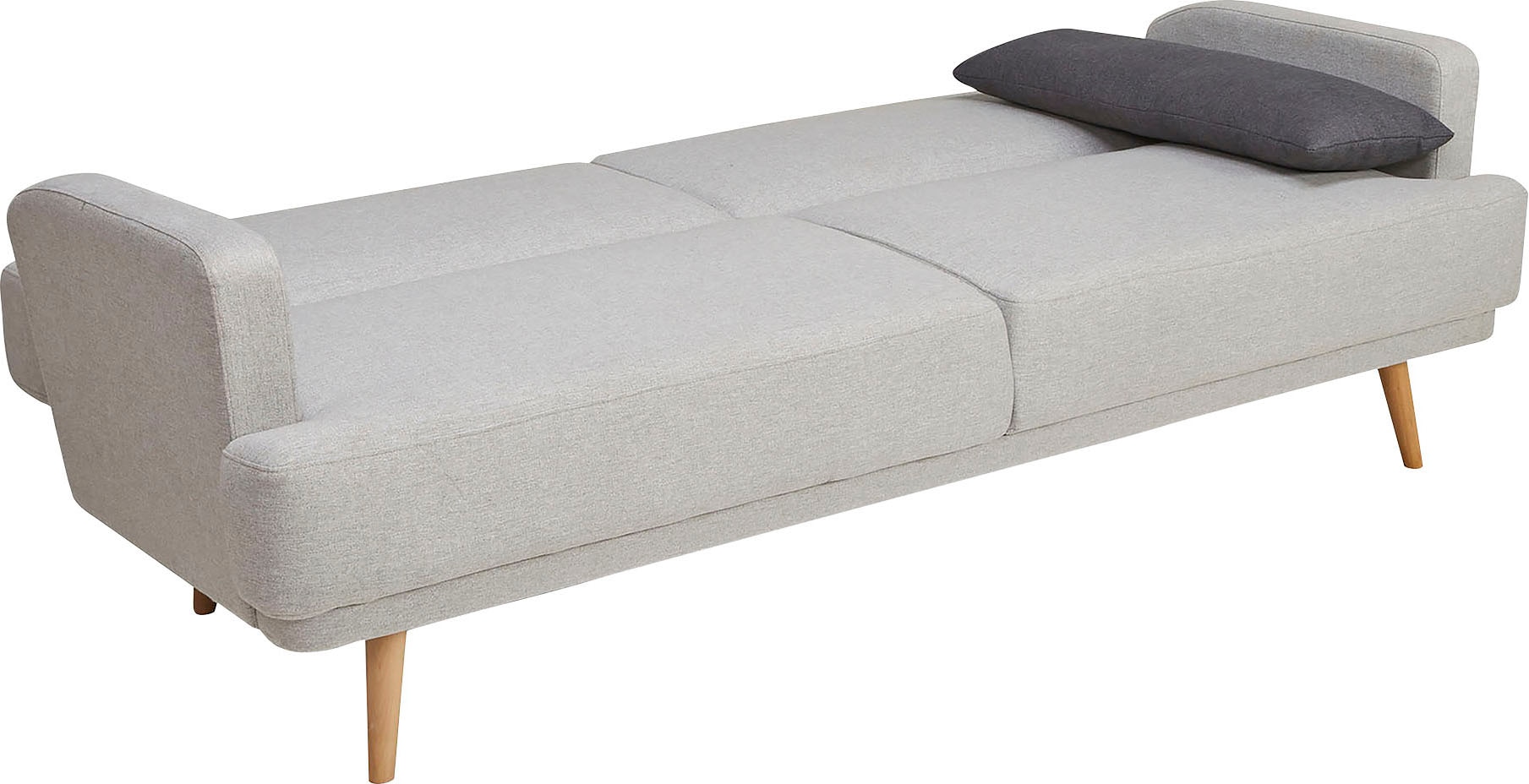 SalesFever Schlafsofa »Malmö, 2,5-Sitzer, Sofa inkl. Zierkissen«, mit Schlaffunktion, Breite 214 cm