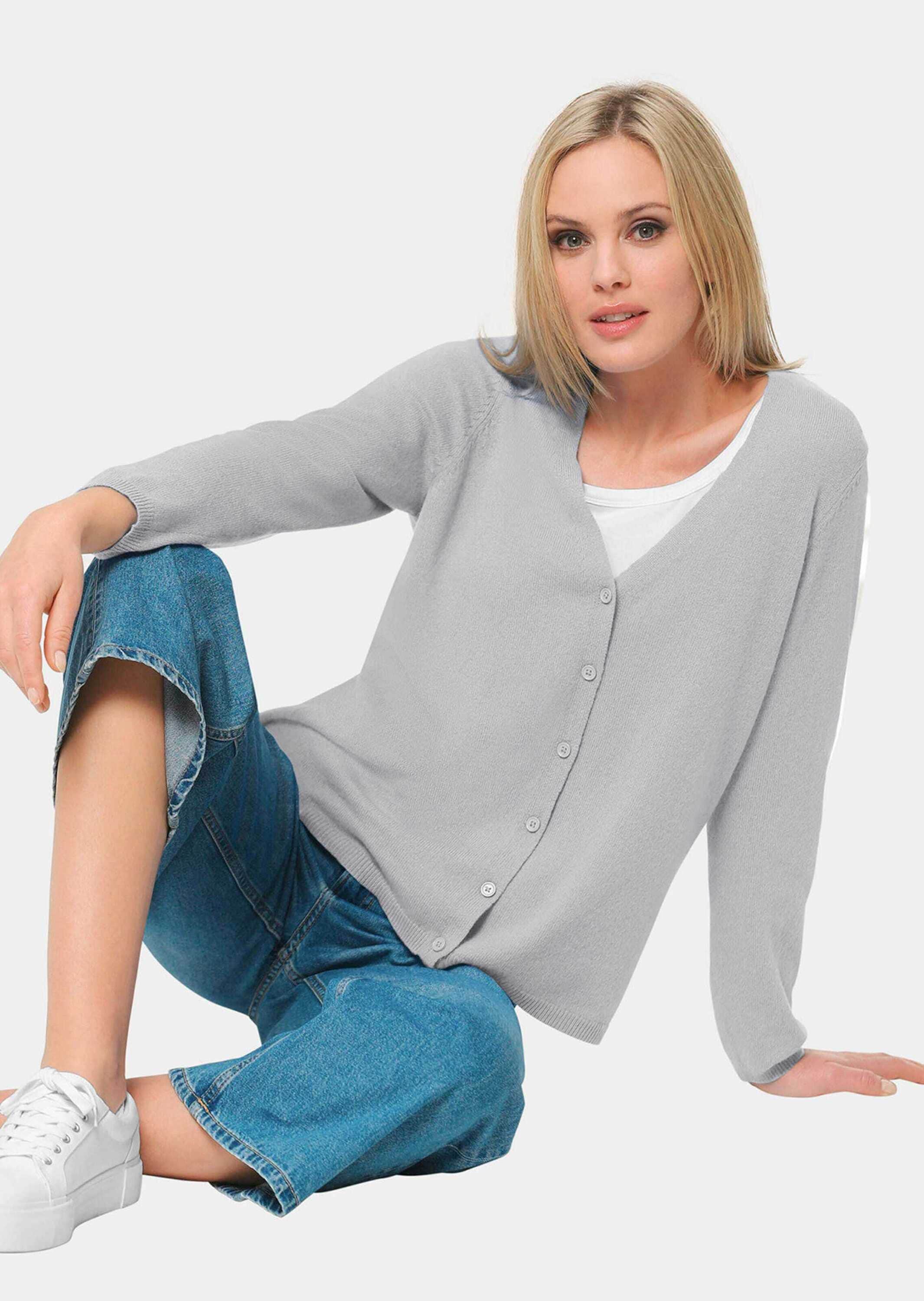 GOLDNER Strickjacke »Kaschmirstrickjacke mit V-Ausschnitt Weiche Kaschmirstrickjacke mit V-Ausschnitt«