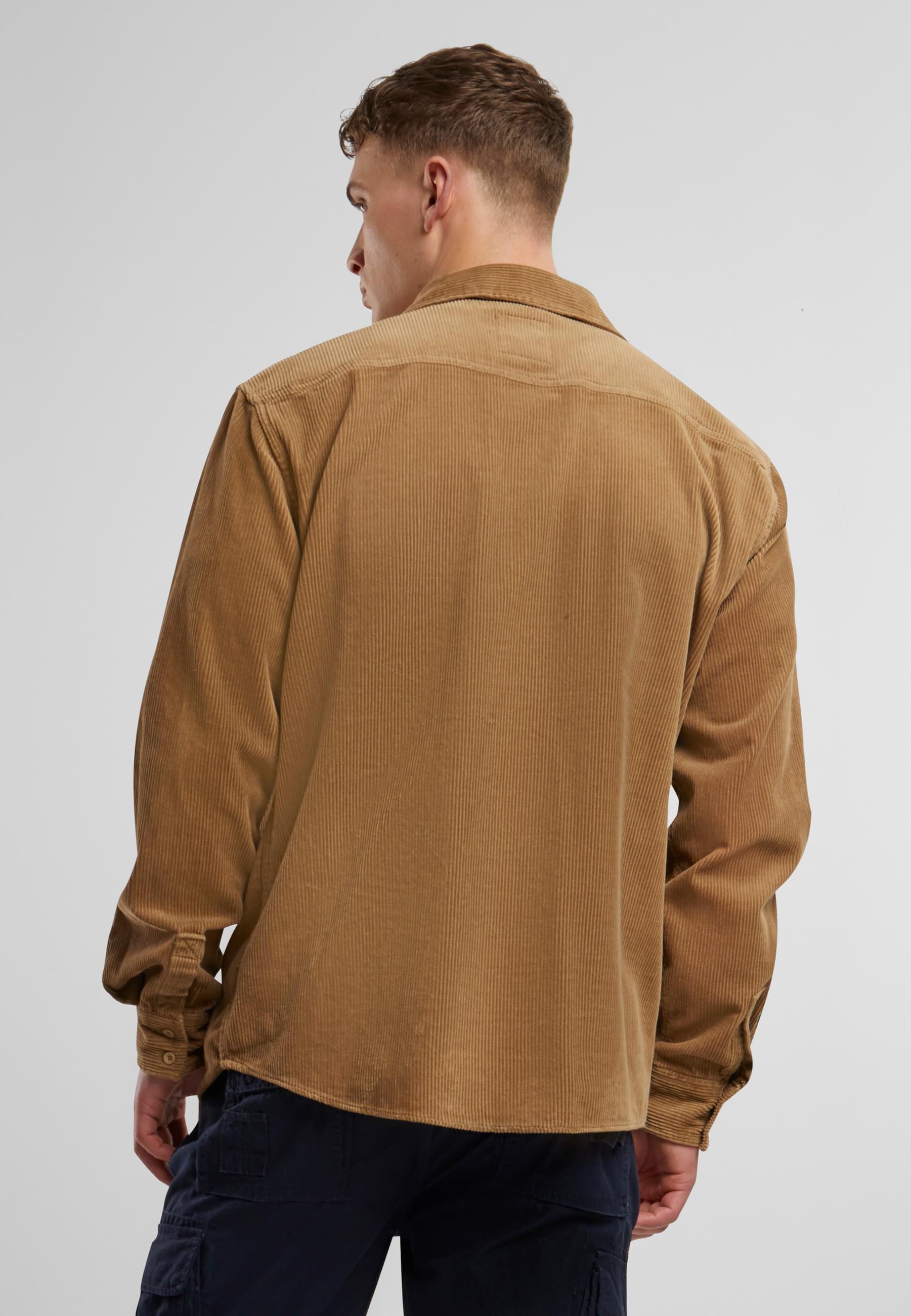 Brandit Langarmhemd »Brandit Herren Corduroy Classic Shirt Long Sleeve«, (1 tlg.)