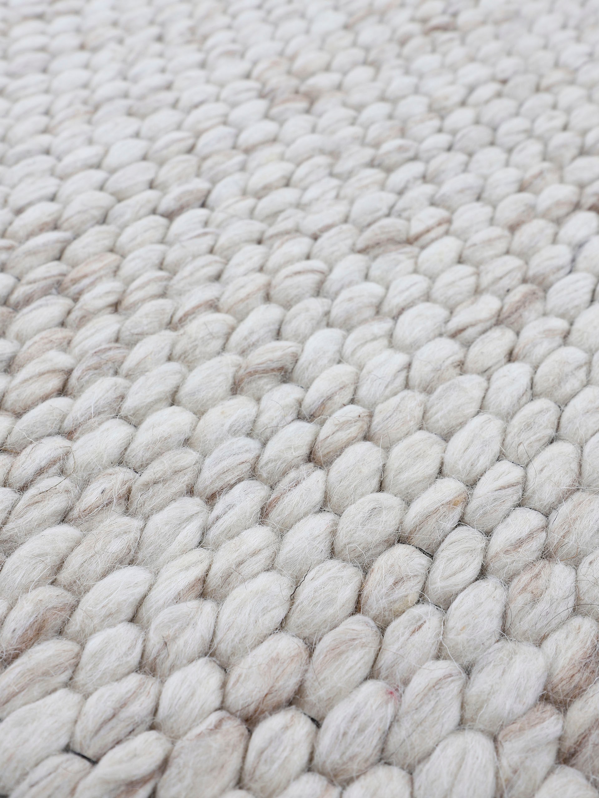 | carpetfine Teppich, Handweb reine Rechnung weich BAUR handgewebt, & Wollteppich »Sina«, meliert, kuschelig auf Wolle, rund,