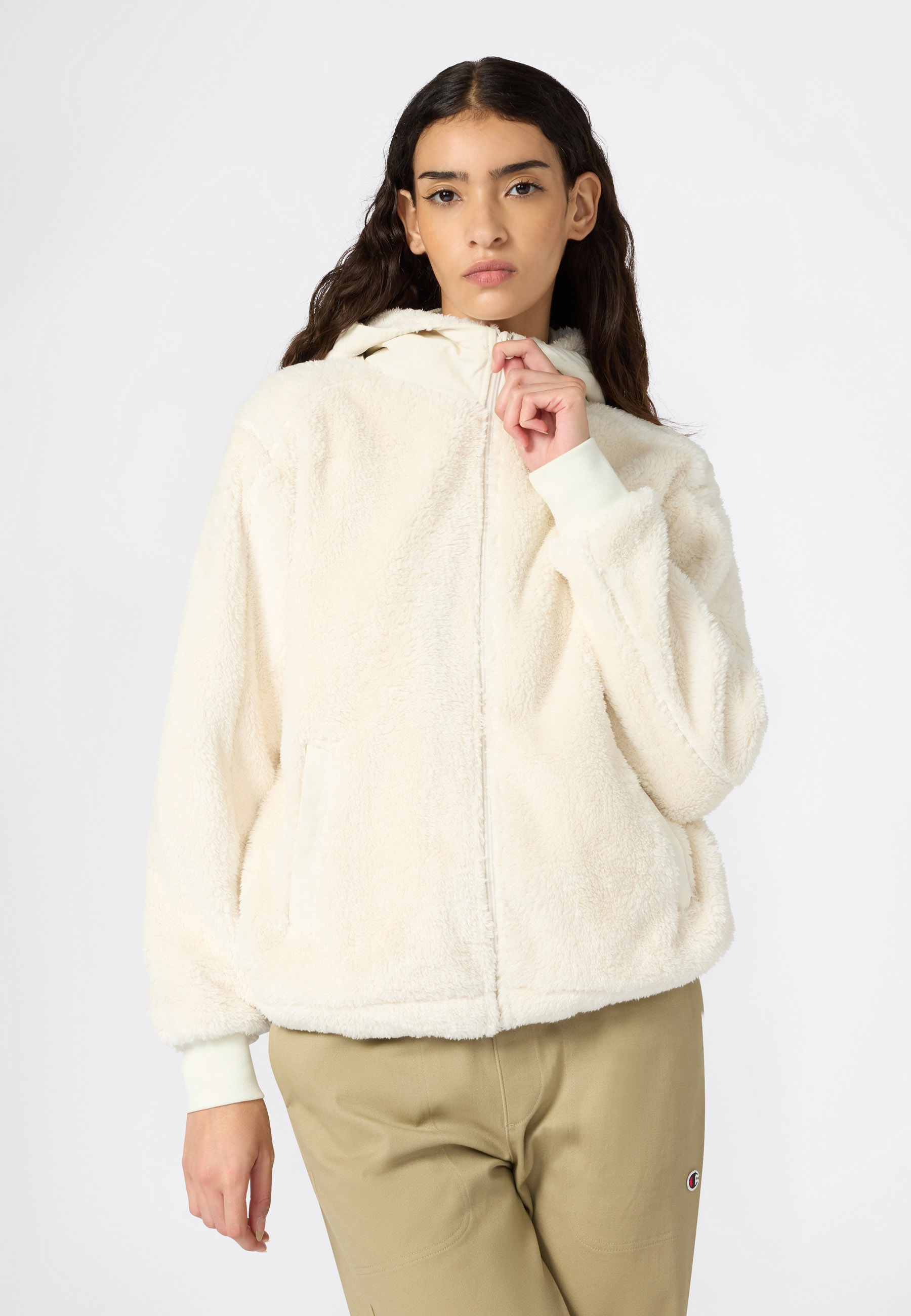 Champion Fleecejacke "Polar Full Zip Hoodie" 1 Stk. tlg. leichtes Gewicht, günstig online kaufen