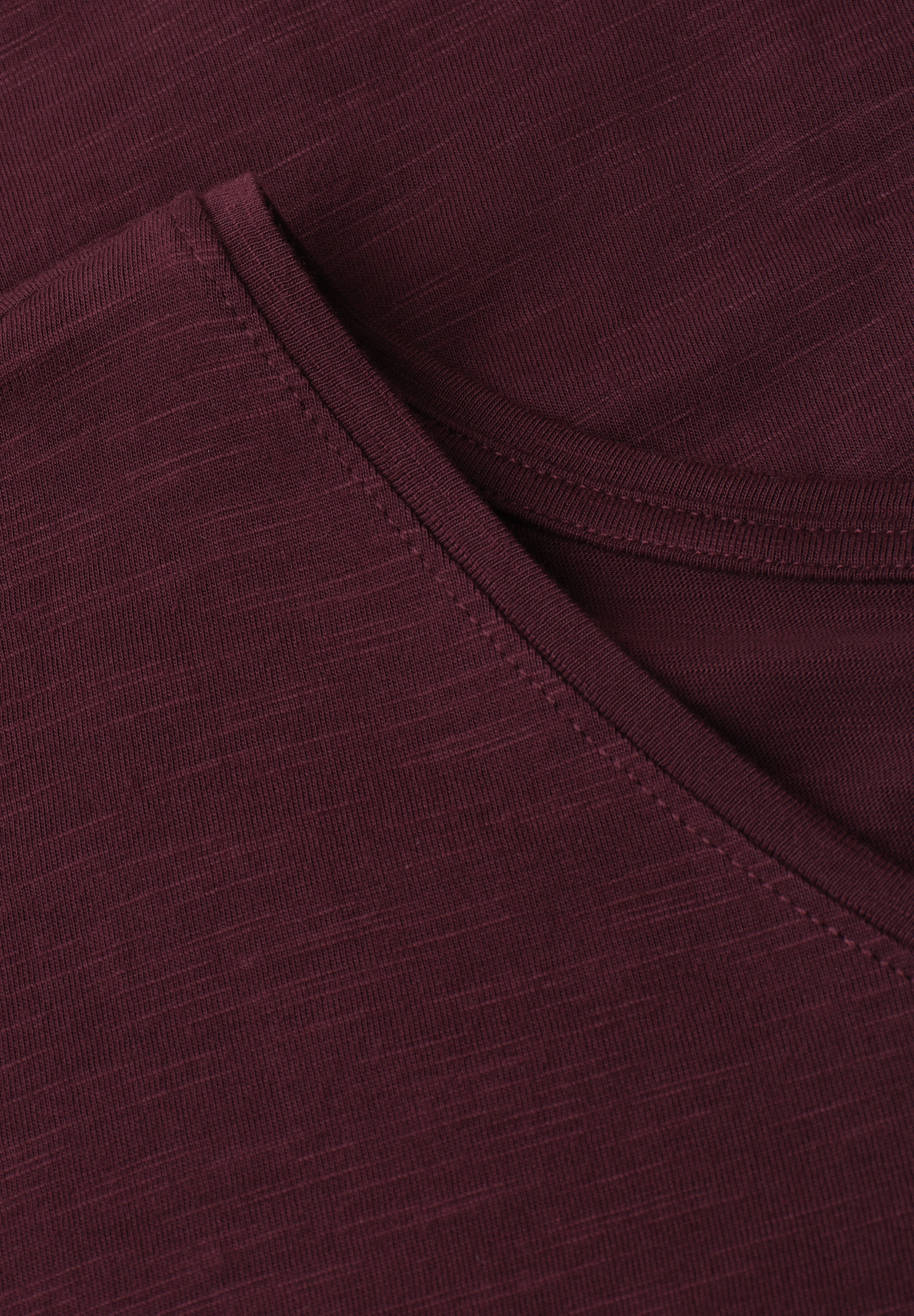 STREET ONE STUDIO V-Shirt mit abgerundetem V-Ausschnitt
