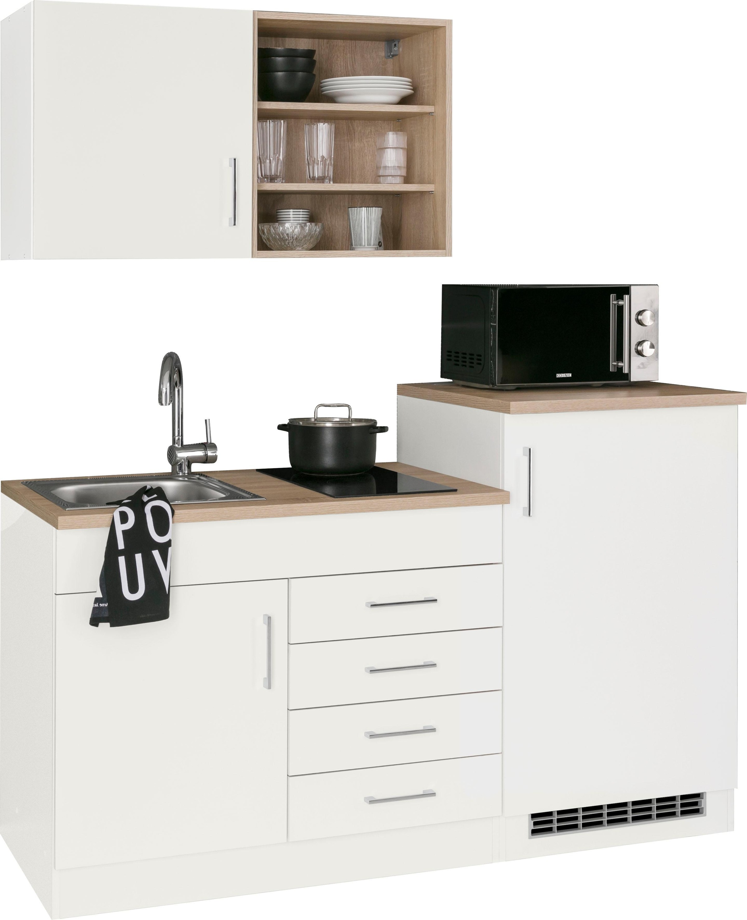 HELD MÖBEL Pantryküche "Mali", Breite 160 cm, mit E-Geräten günstig online kaufen