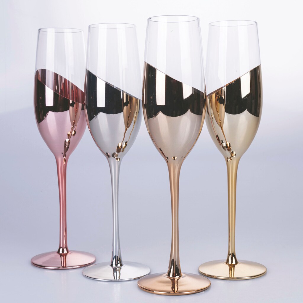 Villa d'Este Sektglas »Chic«, (Set, 4 tlg.)