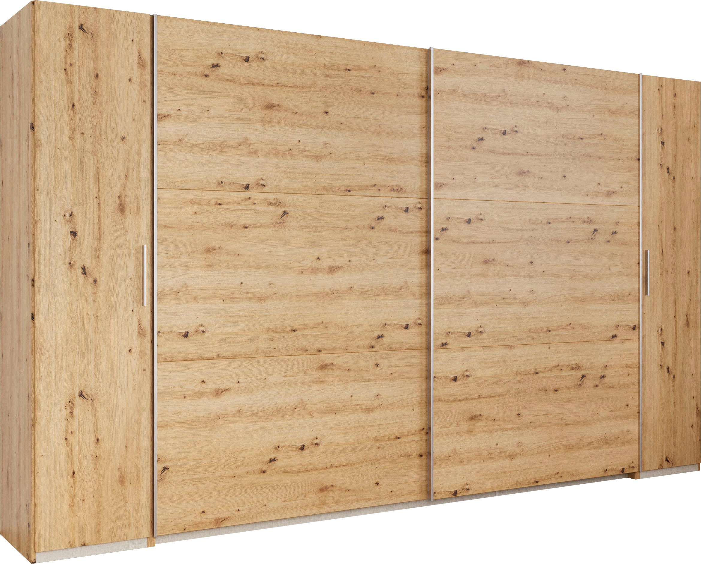 rauch Schwebetürenschrank "Kleiderschrank Drehtürenschrank Schrank Garderobe KRONACH" in 3 Ausstattungen BASIC/CLASSIC/PREMIUM, Breiten 225/268/311/354 cm, mit Dreh- und Schwebetüren und vielen Einlegeböden MADE IN GERMANY