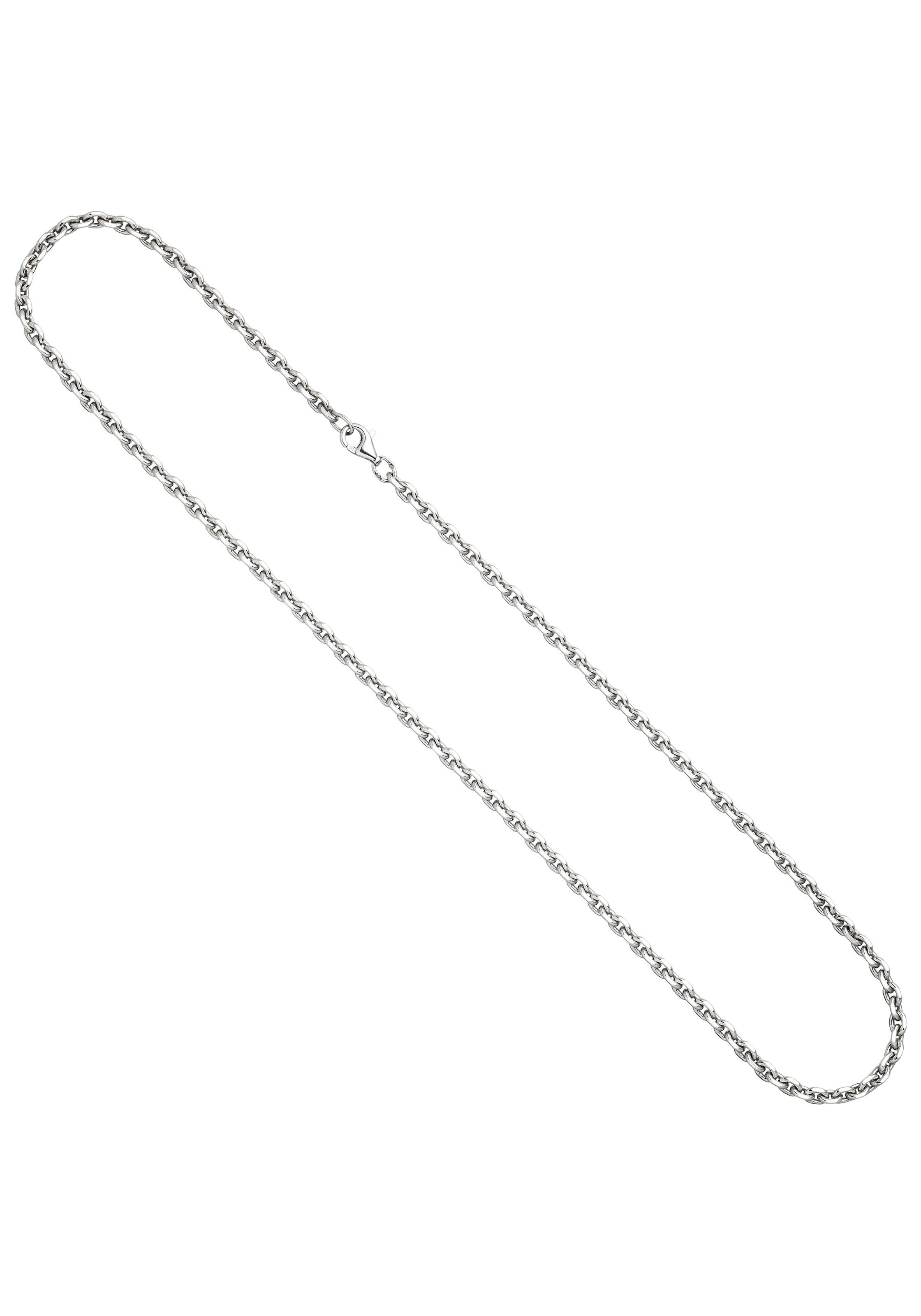 JOBO Silberkette, Ankerkette 925 Silber diamantiert 50 cm