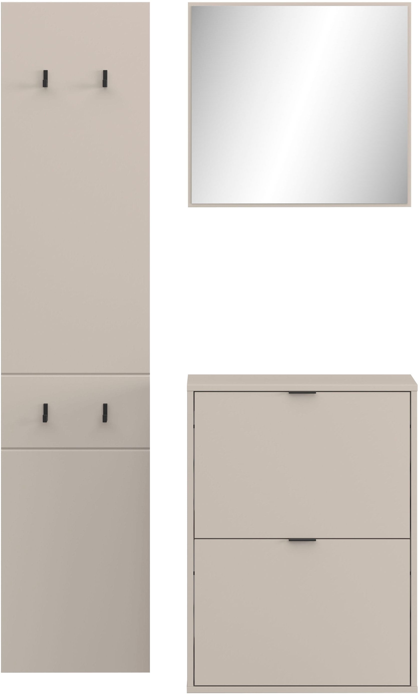 HBZ Garderoben-Set »Florenz Garderobe B/H/T 105x180x27 cm« 3 Stk. tlg.