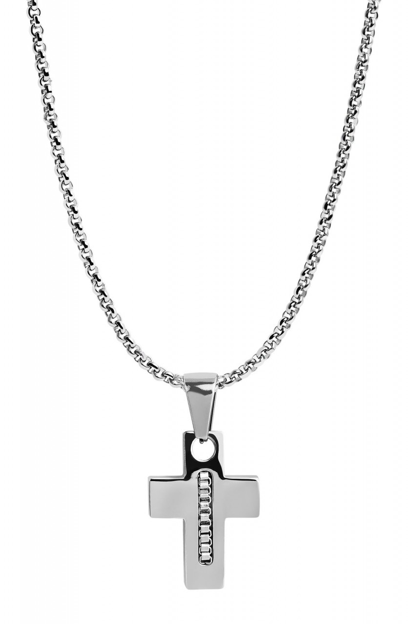 Kettenanhänger ADELIA´S "zeitloser Kreuz Anhänger aus Edelstahl", silber, Schmuckanhänger, Damen, Edelstahl, Kettenanhänger 2