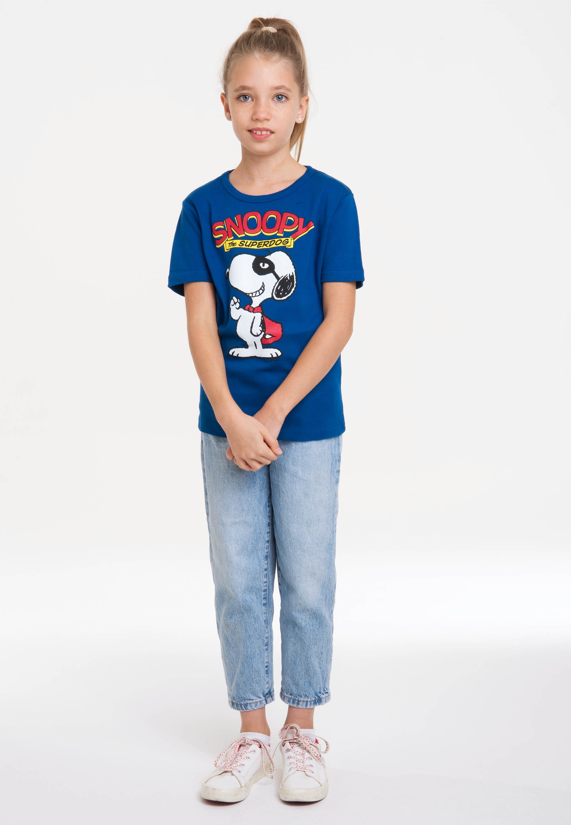 LOGOSHIRT T-Shirt »Peanuts - Snoopy Superdog«, mit tollem Snoopy-Design