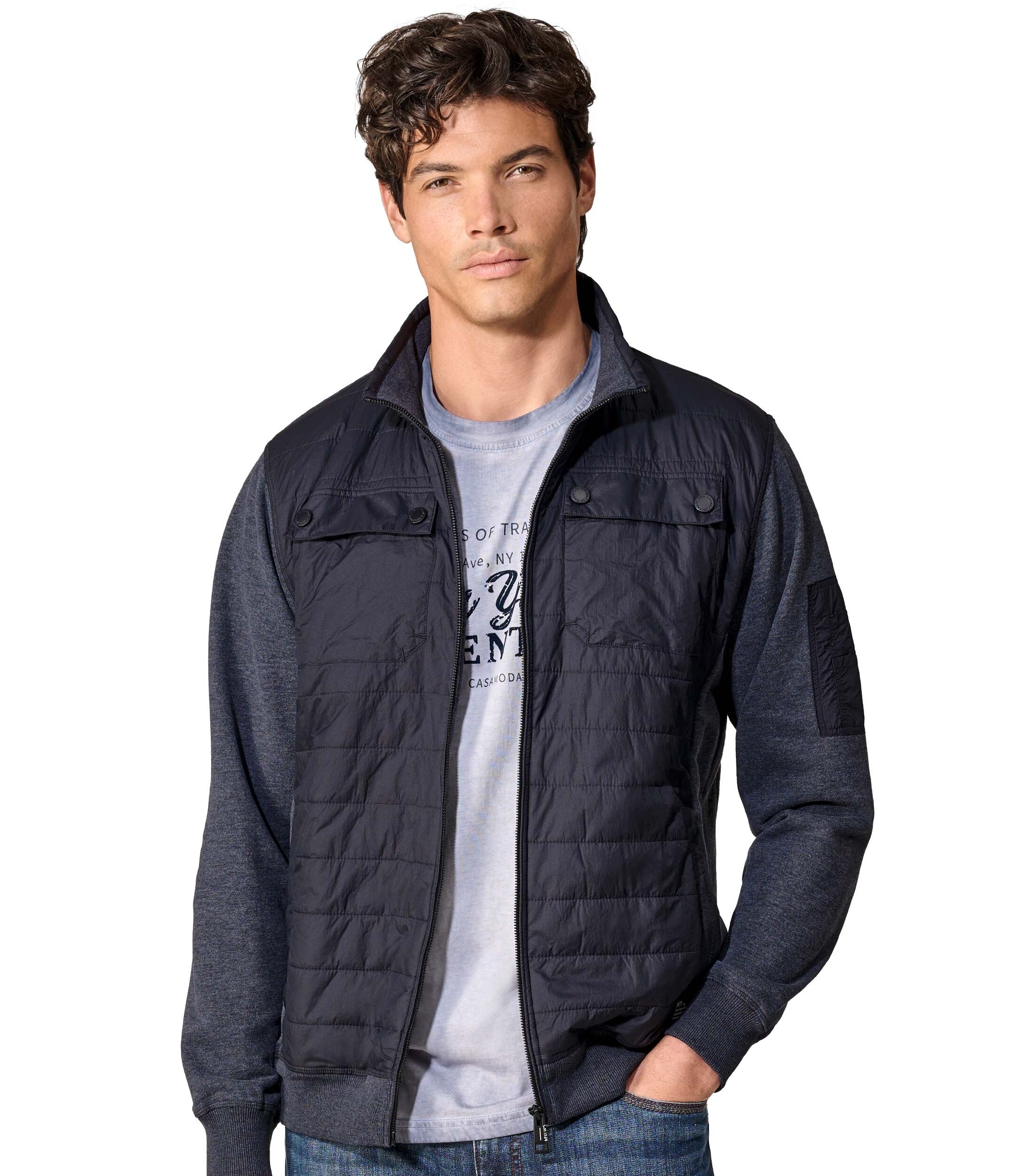 CASAMODA Sweatjacke "CASAMODA Sweatjacke uni" günstig online kaufen