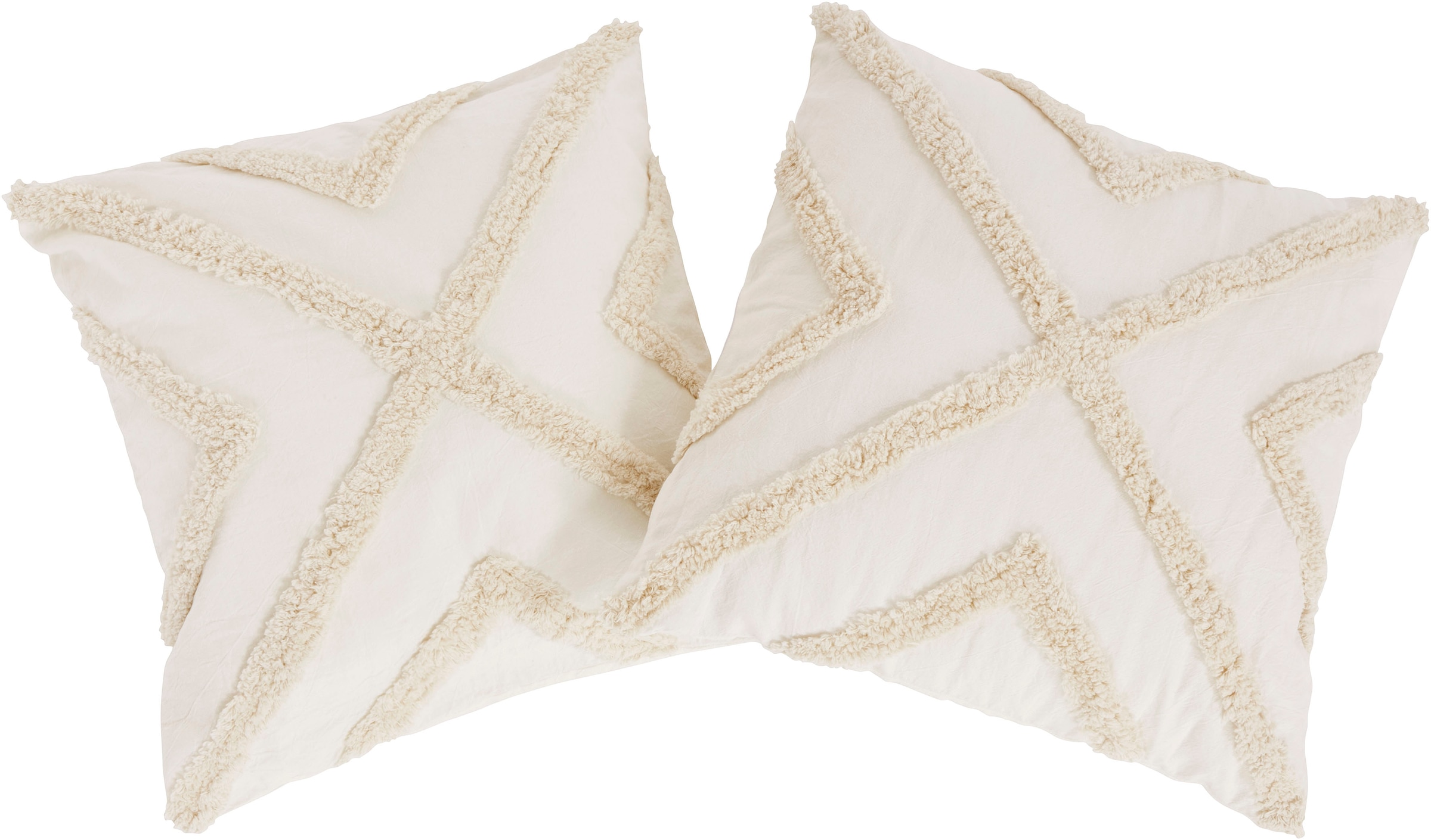 LeGer Home by Lena Gercke Dekokissen "Sidonie" 2-er Set, Hoch-Tief Design, günstig online kaufen