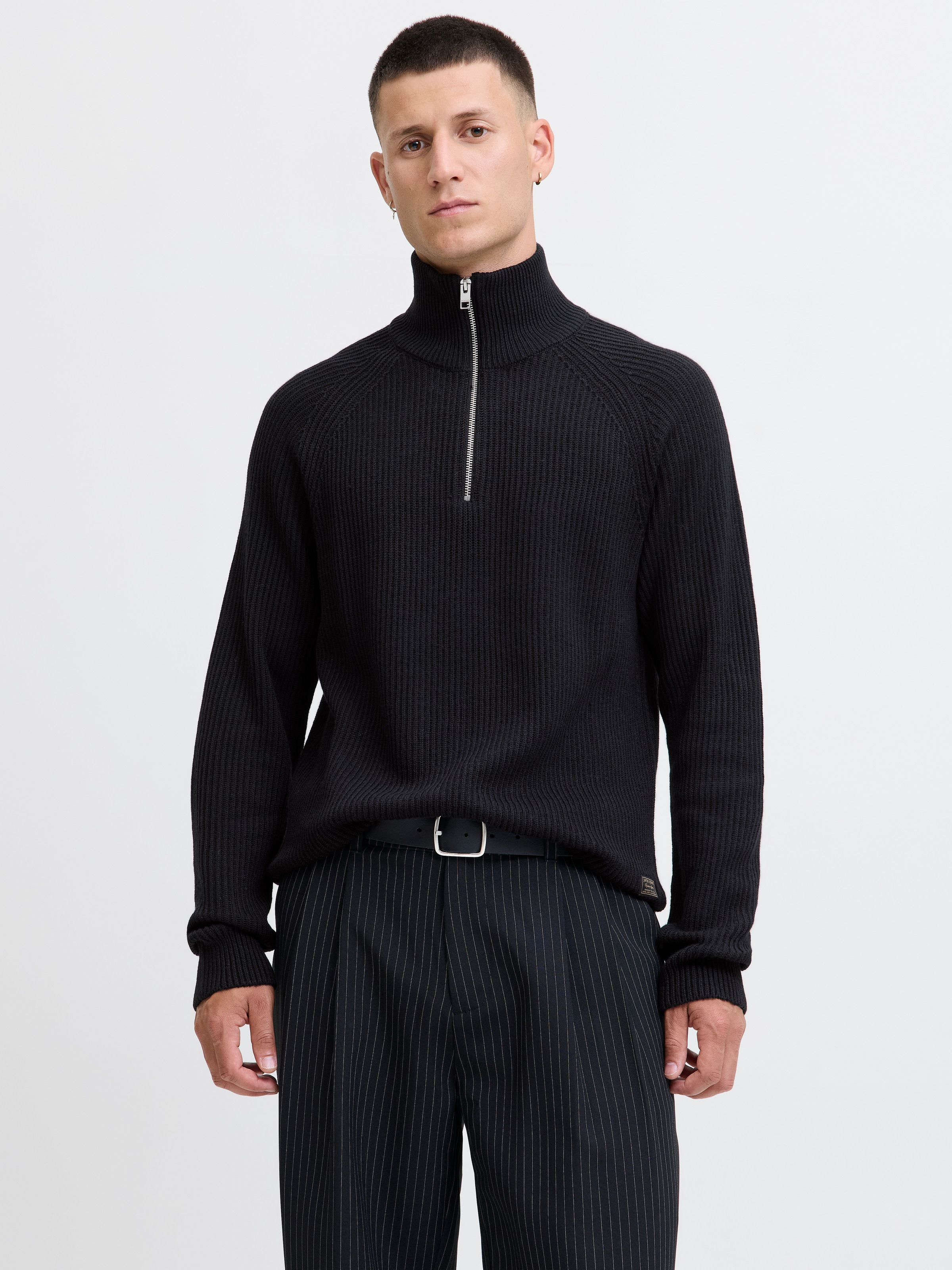 Jack & Jones Troyer "JJPANNEL KNIT HALF ZIP AW25" günstig online kaufen