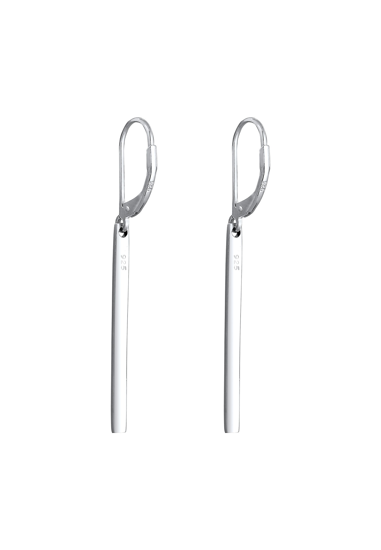 Paar Ohrhänger ELLI "Basic Hänger Geo Stab Look Schmuck Geschenk 925 Silber", silber, Ohrringe, Damen, onesize, ohne Stein, Silber 925 (Sterlingsilber) 3