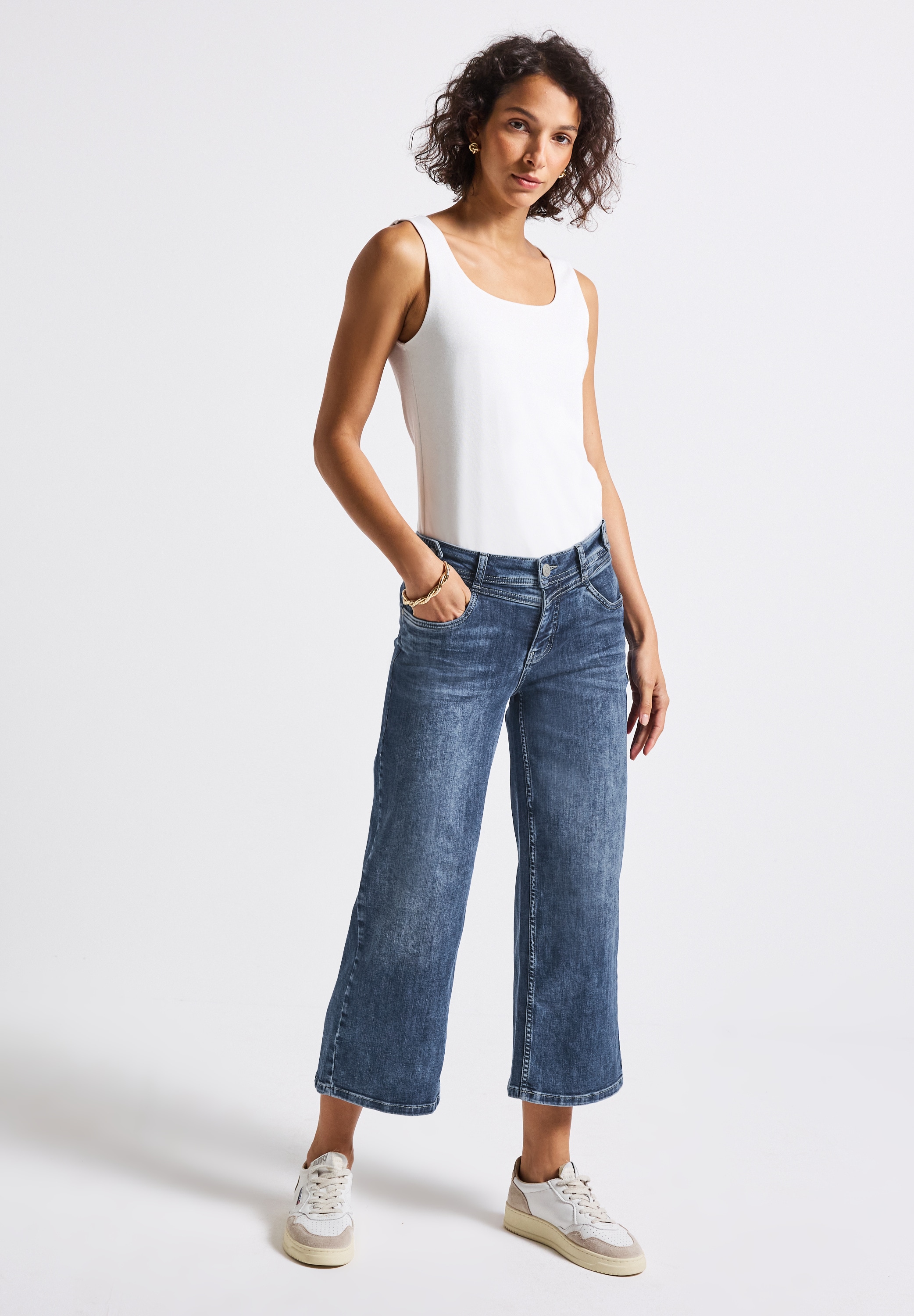 STREET ONE Loose-fit-Jeans, Middle Waist