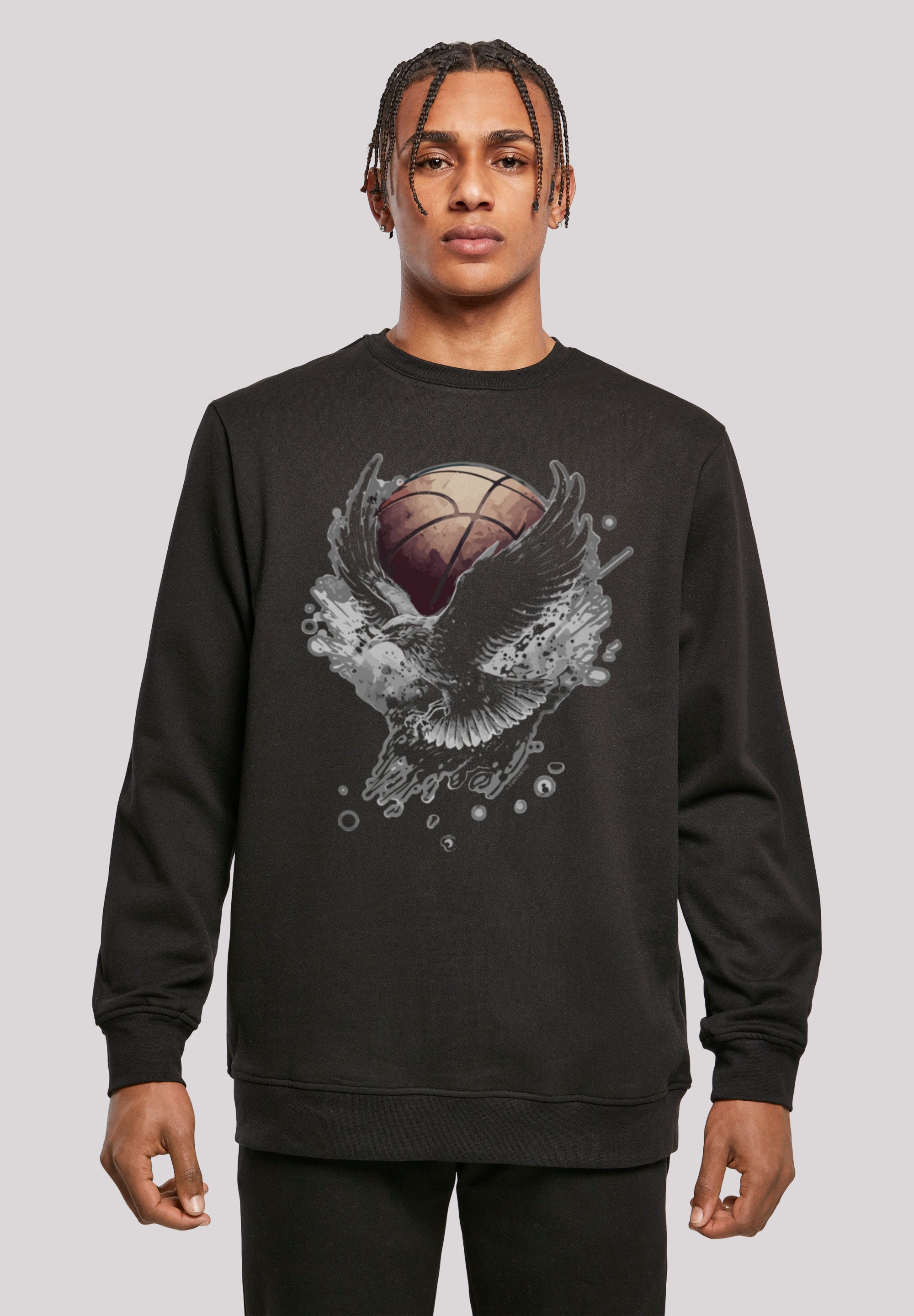 F4NT4STIC Kapuzenpullover "Basketball Adler", Print