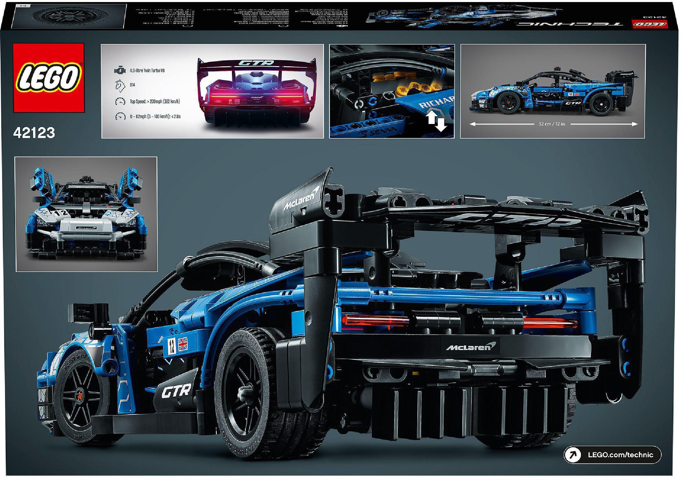 LEGO® Konstruktionsspielsteine »McLaren Senna GTR™ (42123), LEGO® Technic«, (830 St.), Made in Europe