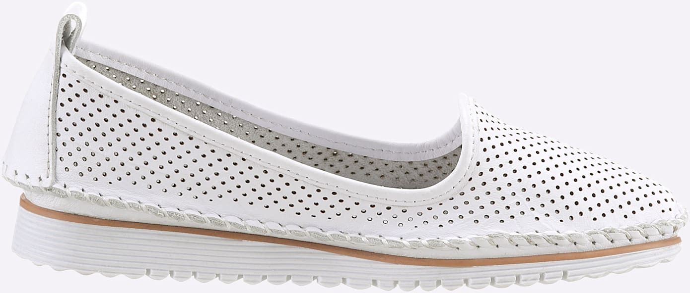 HEINE Slipper Women's White Leather Size 39 2