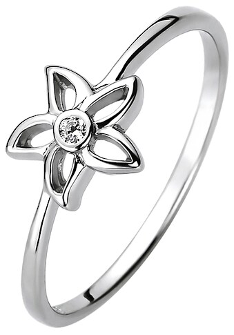JOBO Fingerring »Blume«, 925 Silber mit Zirkonia kaufen
