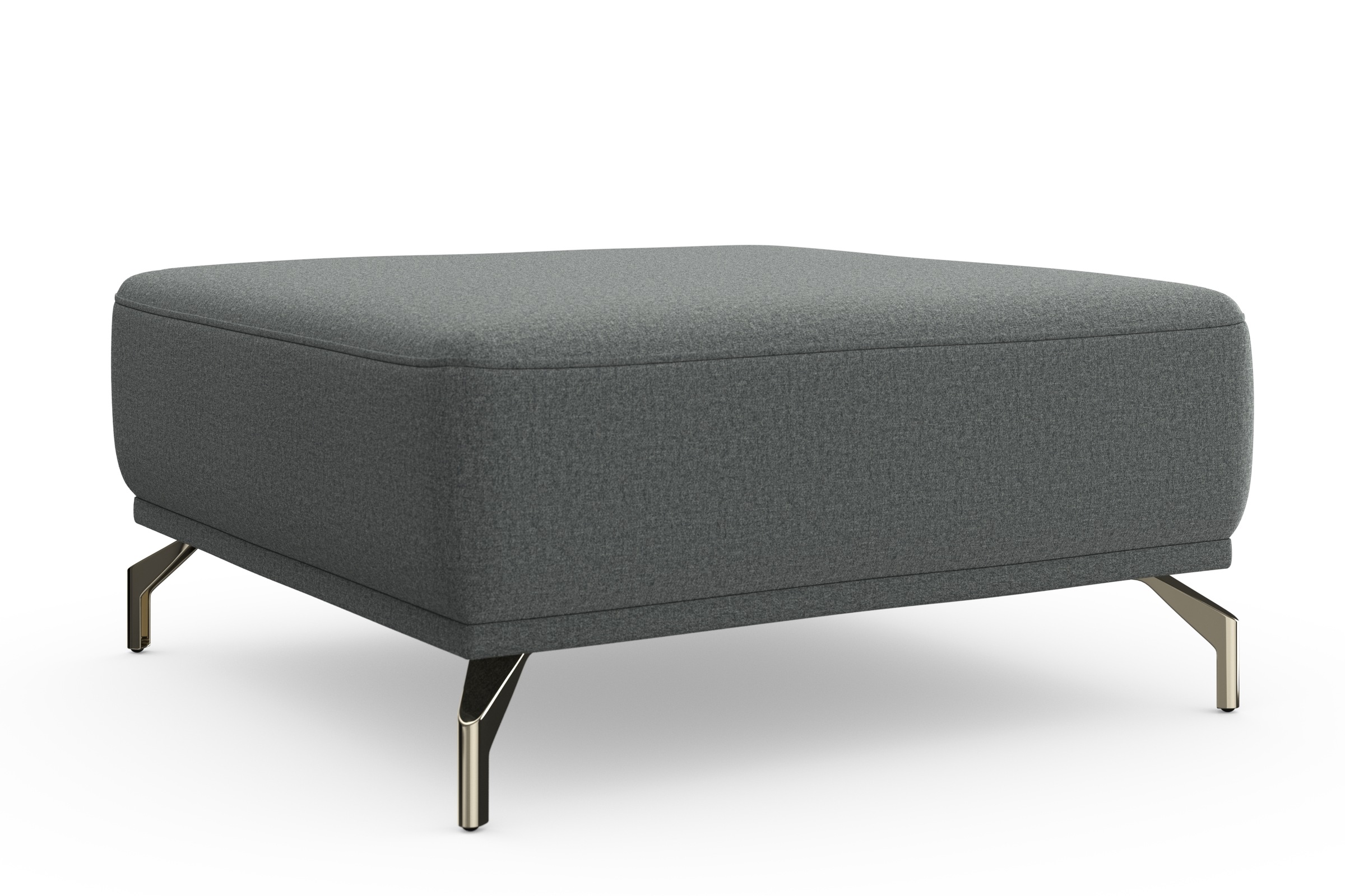 sit&more Hocker »Bailando«, mit Federkern und satinierten Nickelfüßen