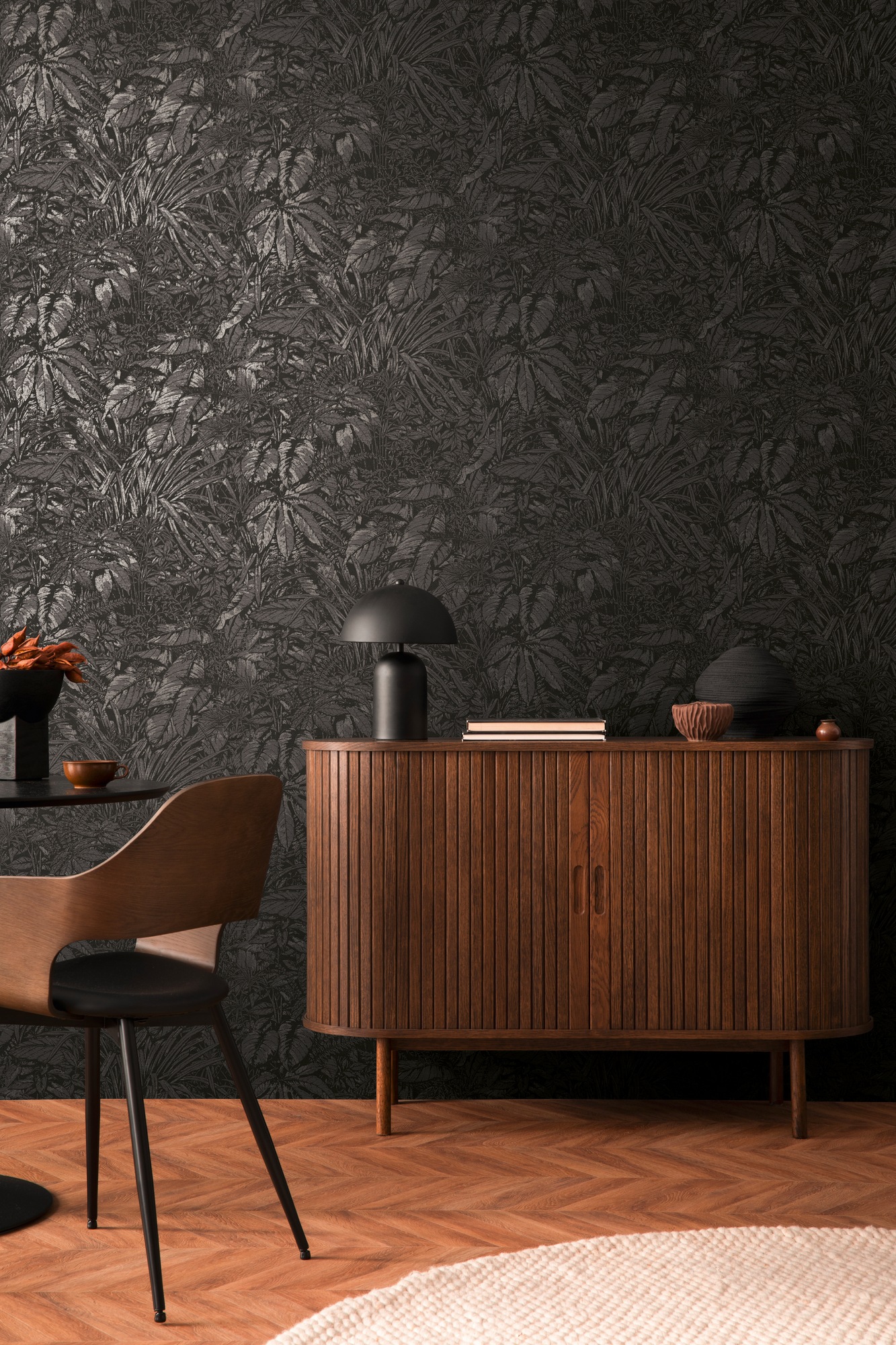 living walls Vliestapete »Smart Surfaces Natur-Tapete Mustertapete Floral Natur«, leicht glänzend, Vliestapete Dschungel für Schlafzimmer Küche Wohnzimmer Natur Design