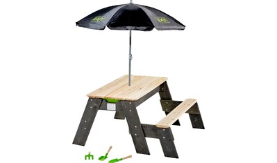 EXIT Garten-Kindersitzgruppe »Picknicktisch Aksent«, BxT: 94x94 cm, mit Schirm und... kaufen