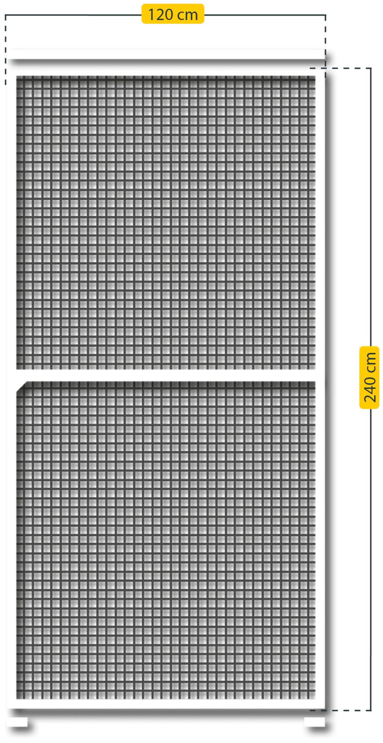 SCHELLENBERG Insektenschutz-Schiebetür »Premium zum Schieben für Terrassentür, Balkontür«, 120 x 240 cm, weiß, 70072