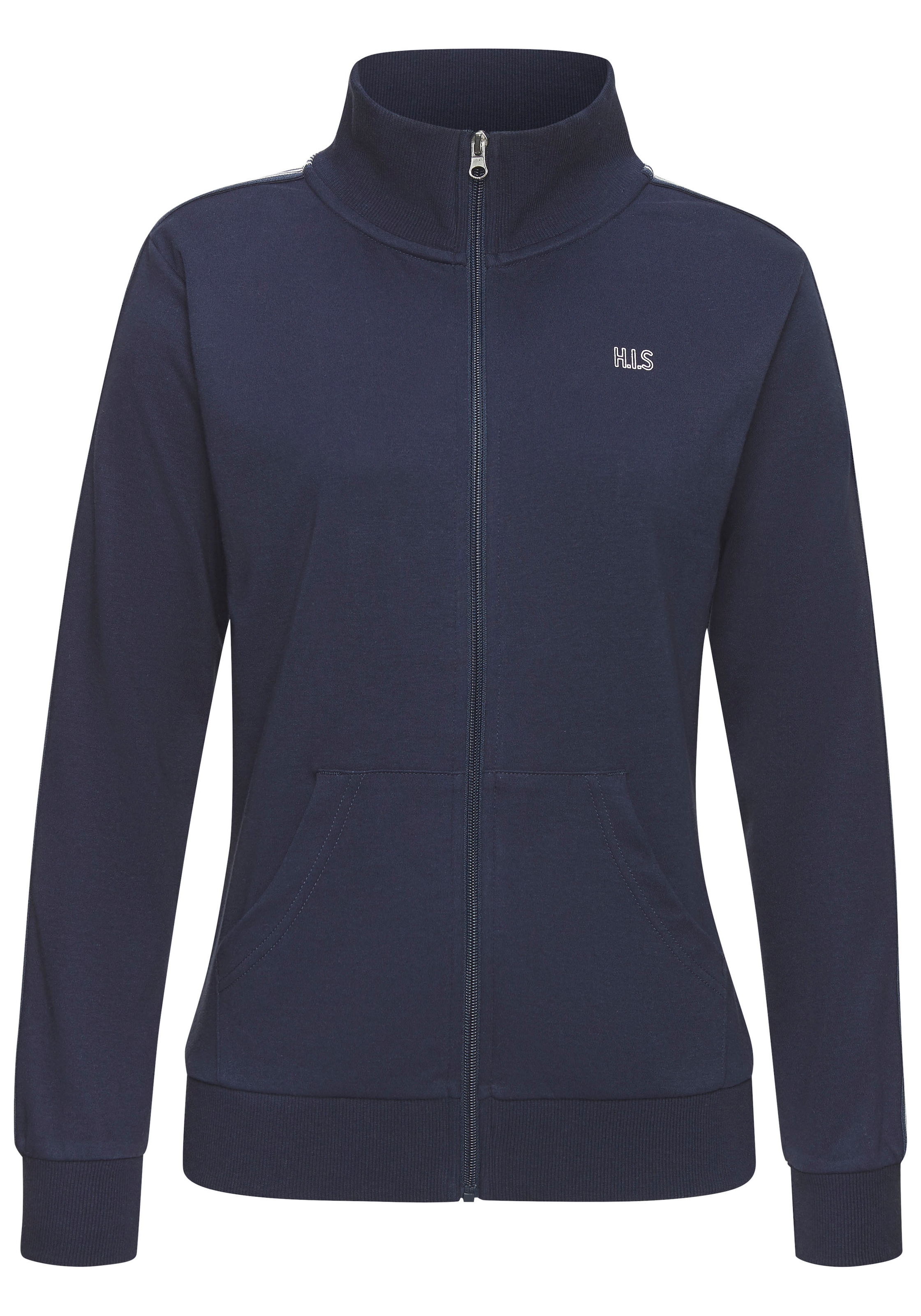 H.I.S Sweatjacke, mit gestreiftem Tape an den Ärmeln
