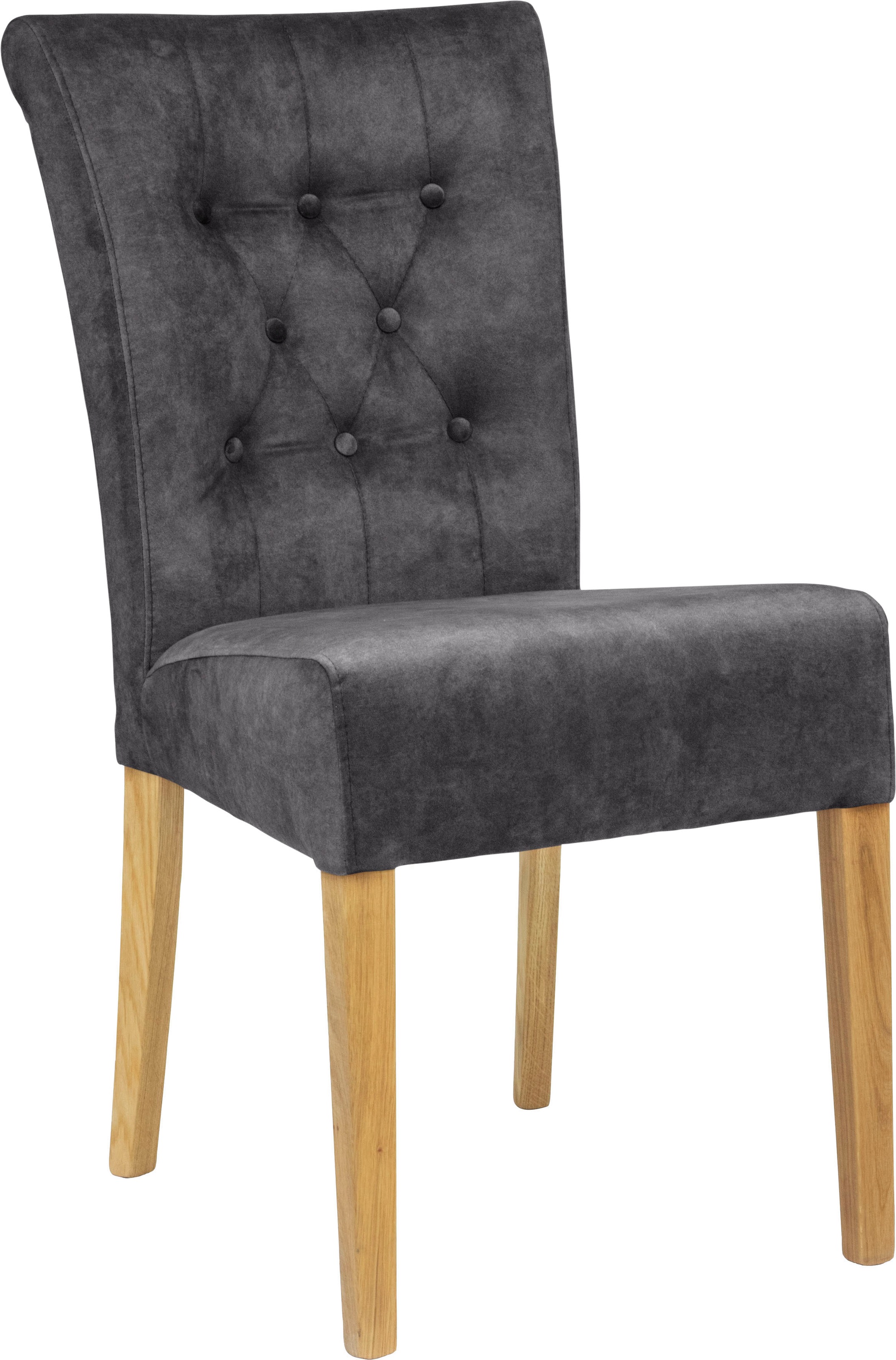 Home affaire Polsterstuhl "Queen" (Set) 2 Stk.Esszimmerstuhl mit Knopfheftu günstig online kaufen