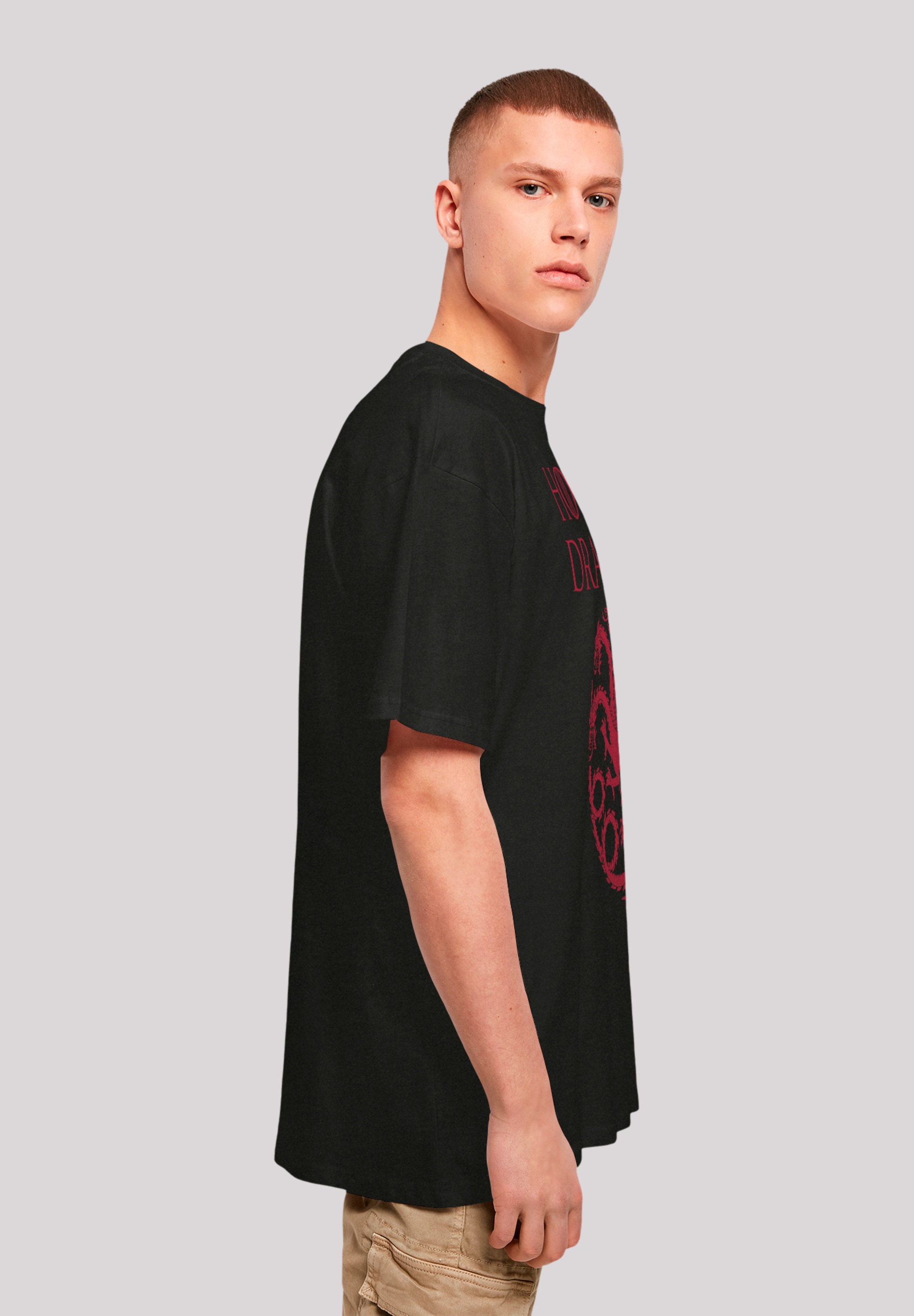 F4NT4STIC T-Shirt »House Of The Dragon Targaryen Crest Logo«, Premium Qualität