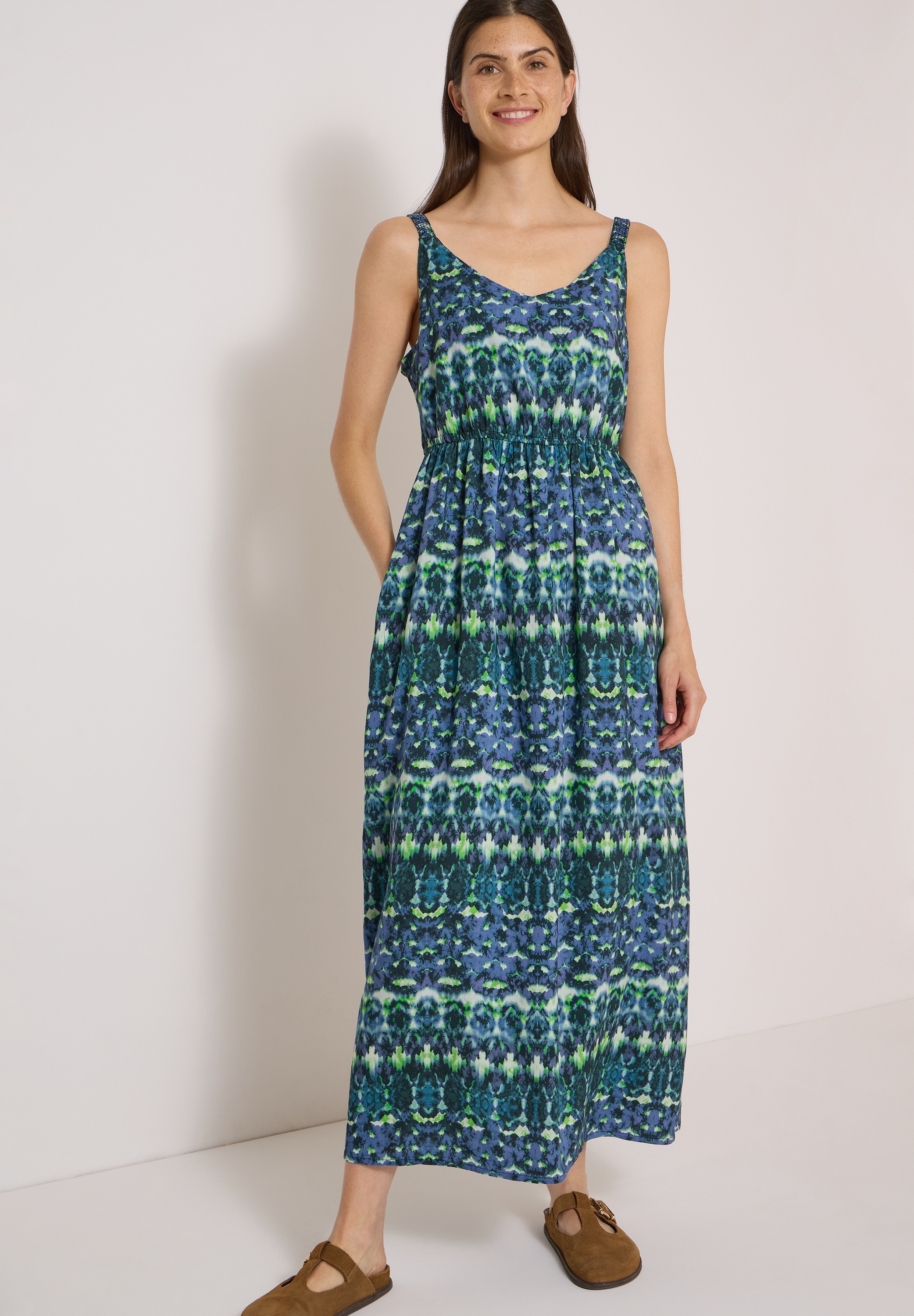 Cecil Maxikleid Ohne Taschen mit allover Print