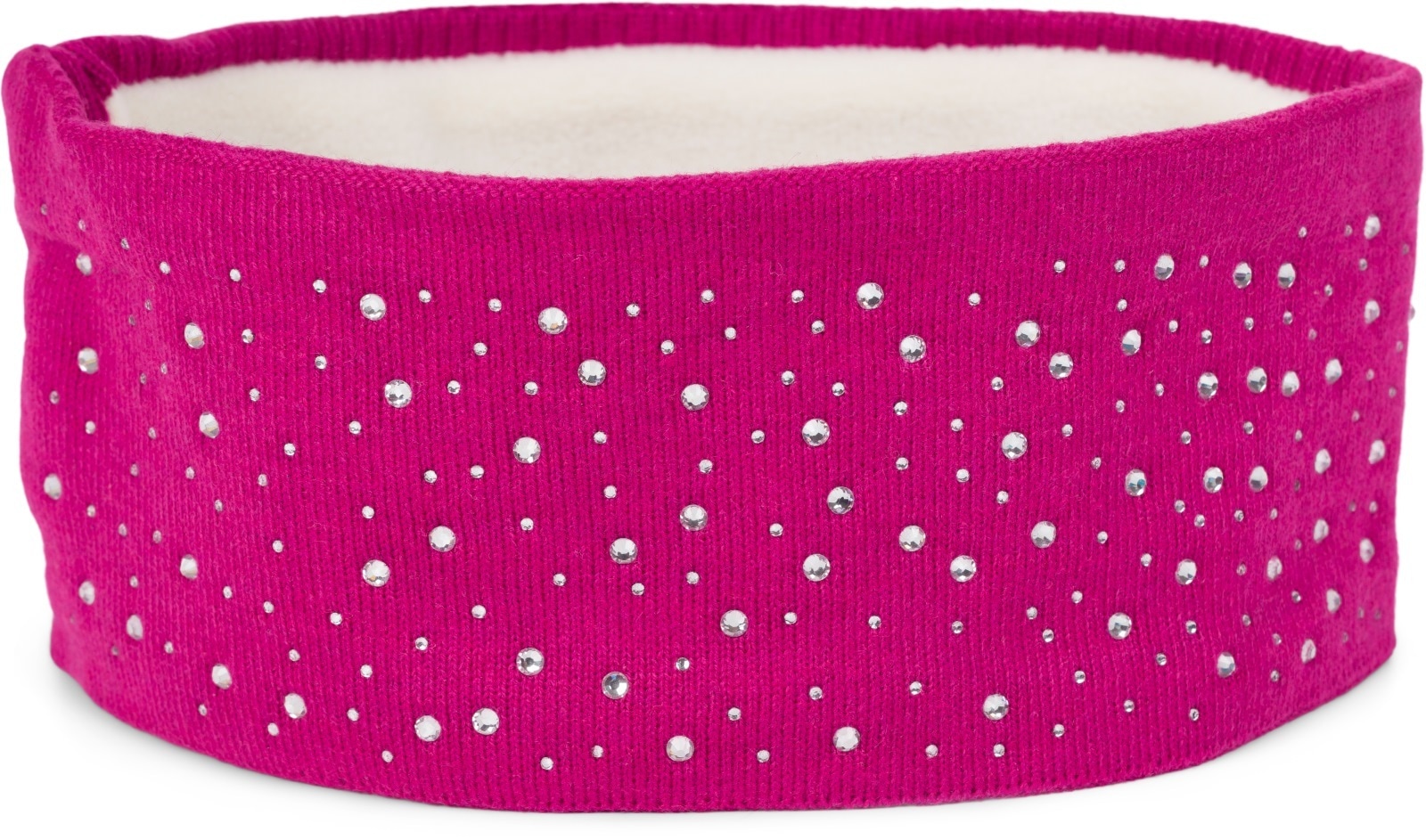 styleBREAKER Stirnband "Feinstrick Stirnband mit Strass" 1 Stk.