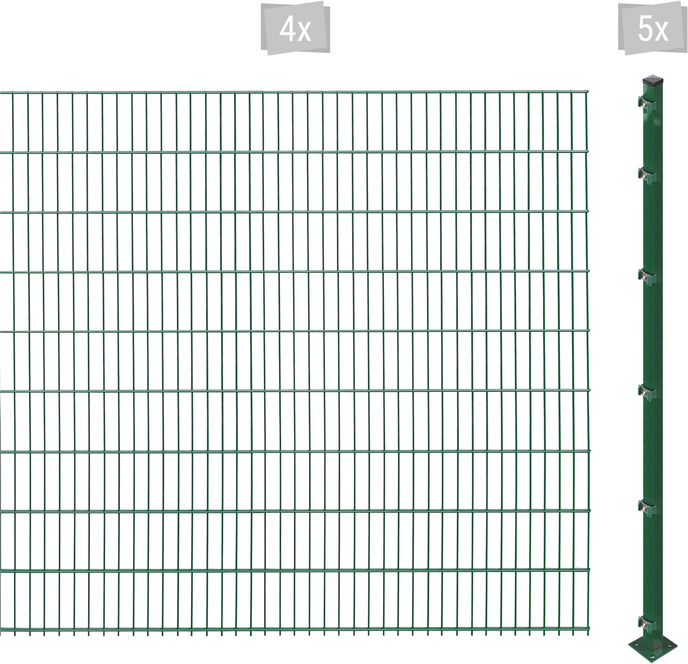 Arvotec Doppelstabmattenzaun "ESSENTIAL 183 zum Aufschrauben", Zaunhöhe 183 cm, Zaunlänge 2 - 60 m