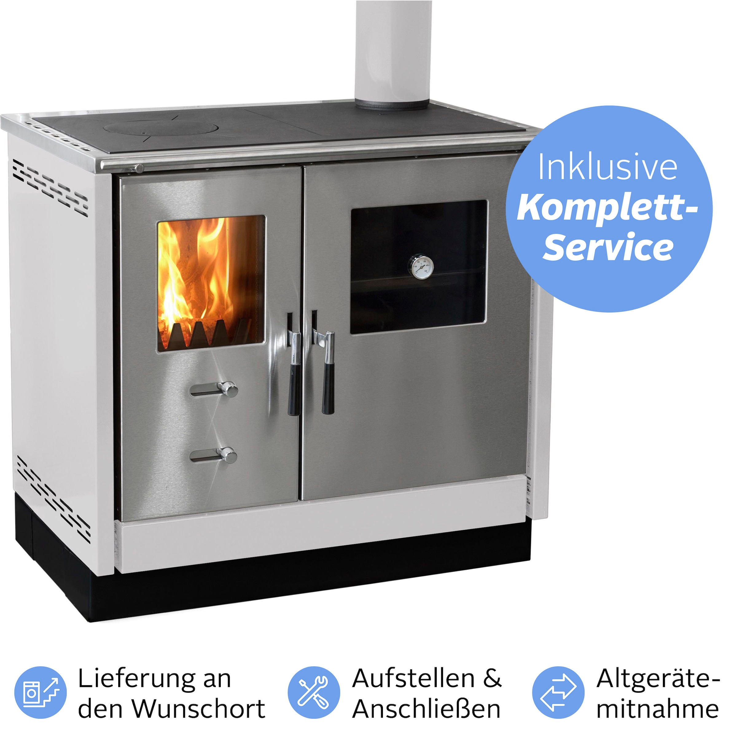 Firefix Festbrennstoffherd »»MAAS«« (Alles su ...