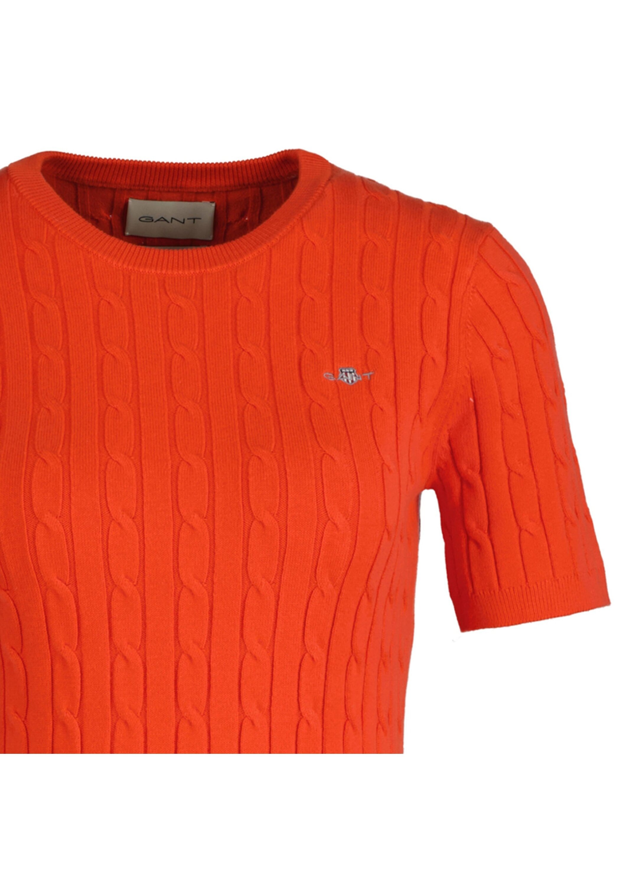 Gant T-Shirt »T-Shirt STRETCH COTTON CABLE C-NECK 1er Pack«