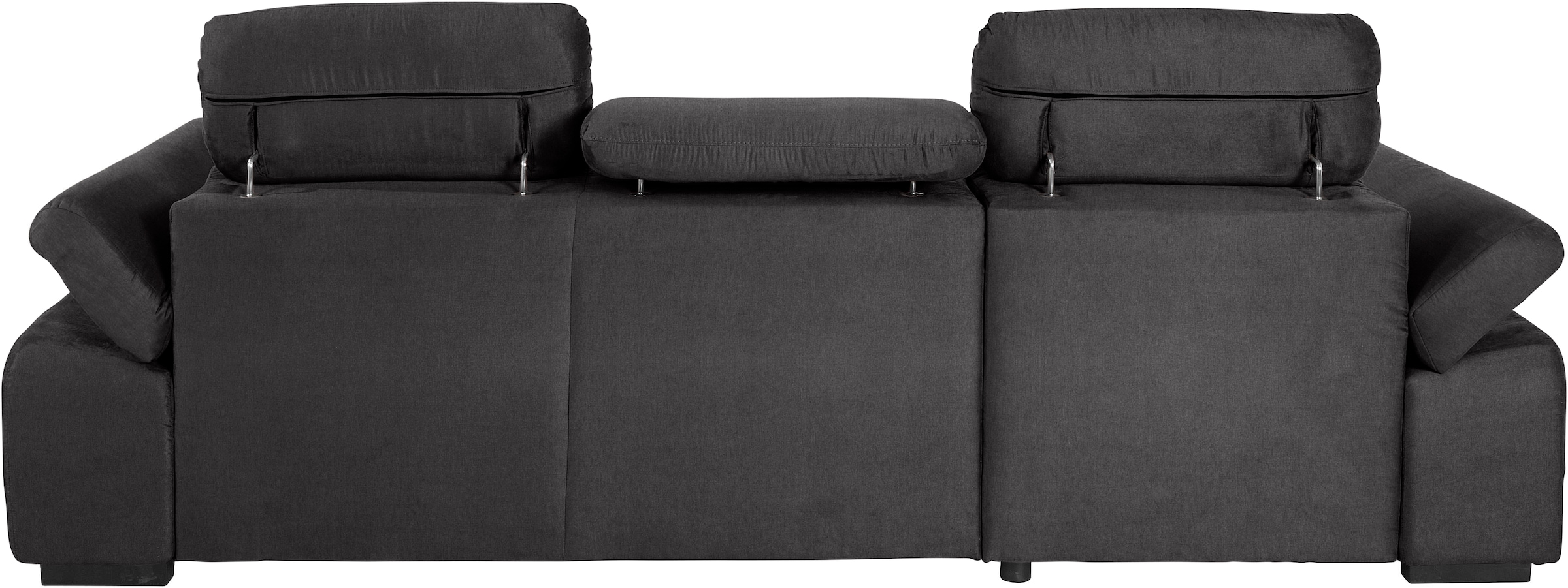 COTTA Ecksofa »Lola L-Form«, (Set, mit Hocker), mit Hocker & Kopfteilfunktion, wahlw. Bett- und Armteilfunktion